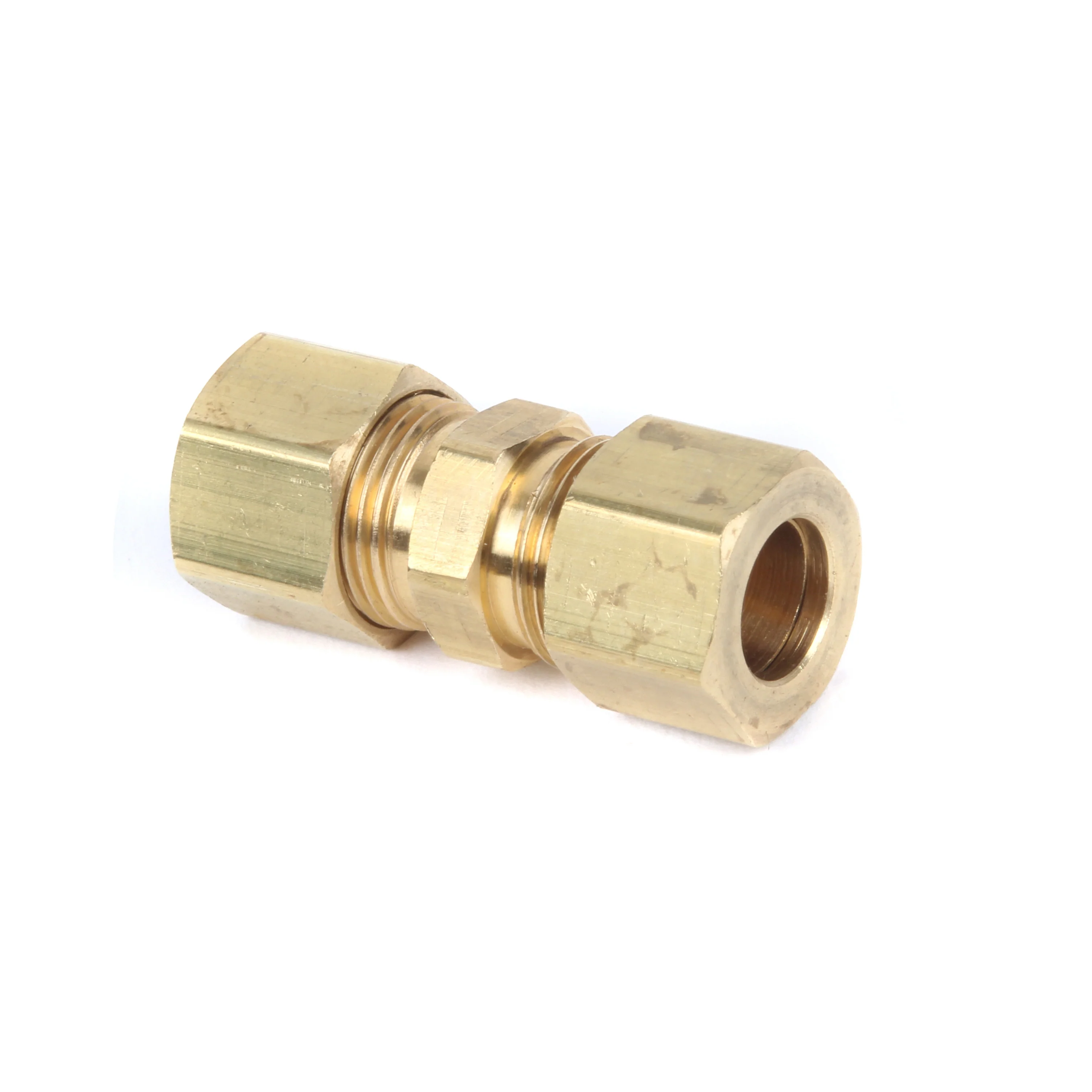 Vp 3/8 Compression Coupling With Nuts And Sleeves - Brass | VP Supply Corp VP-38COMPC