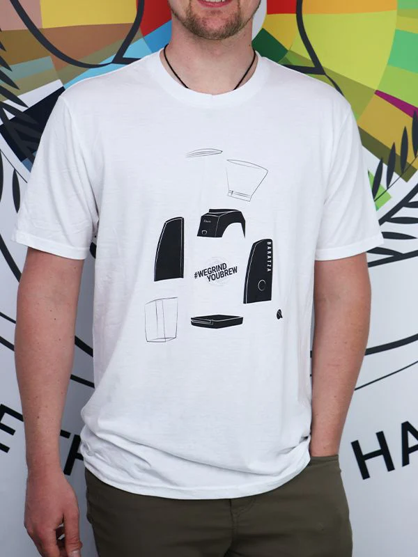 Baratza Encore T-Shirt in White - Size L