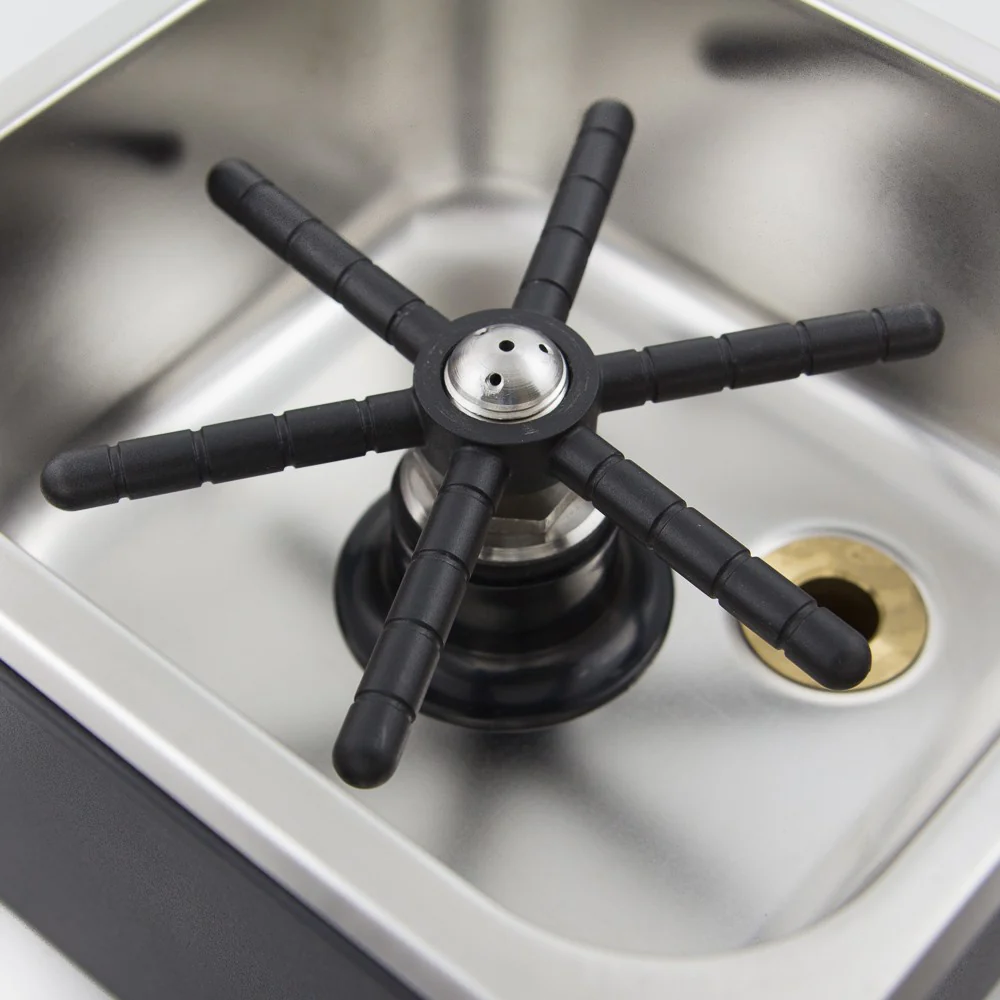 Barista Basics Counter Top Rinser - 6" x 6" x 2" Pan Size - Image 3