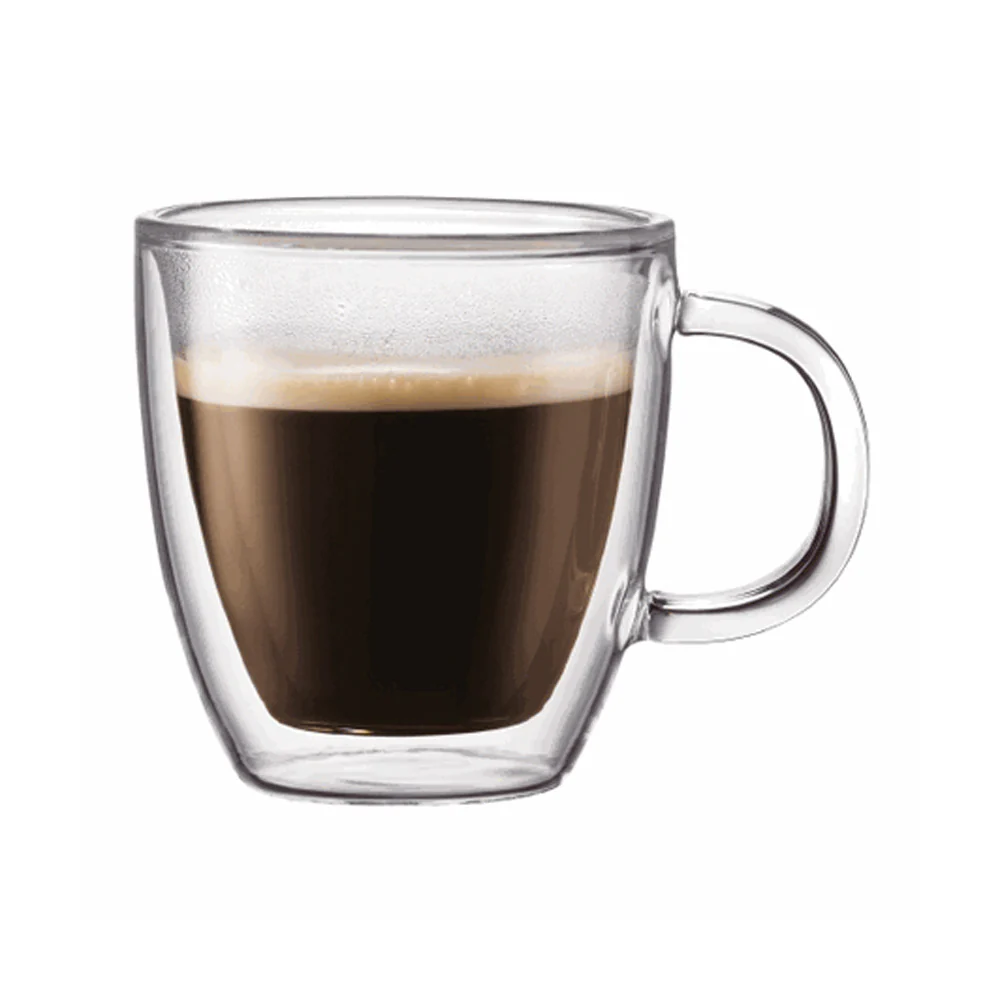 Bodum Bistro 2 Piece 5oz Double Walled Espresso Mug Set