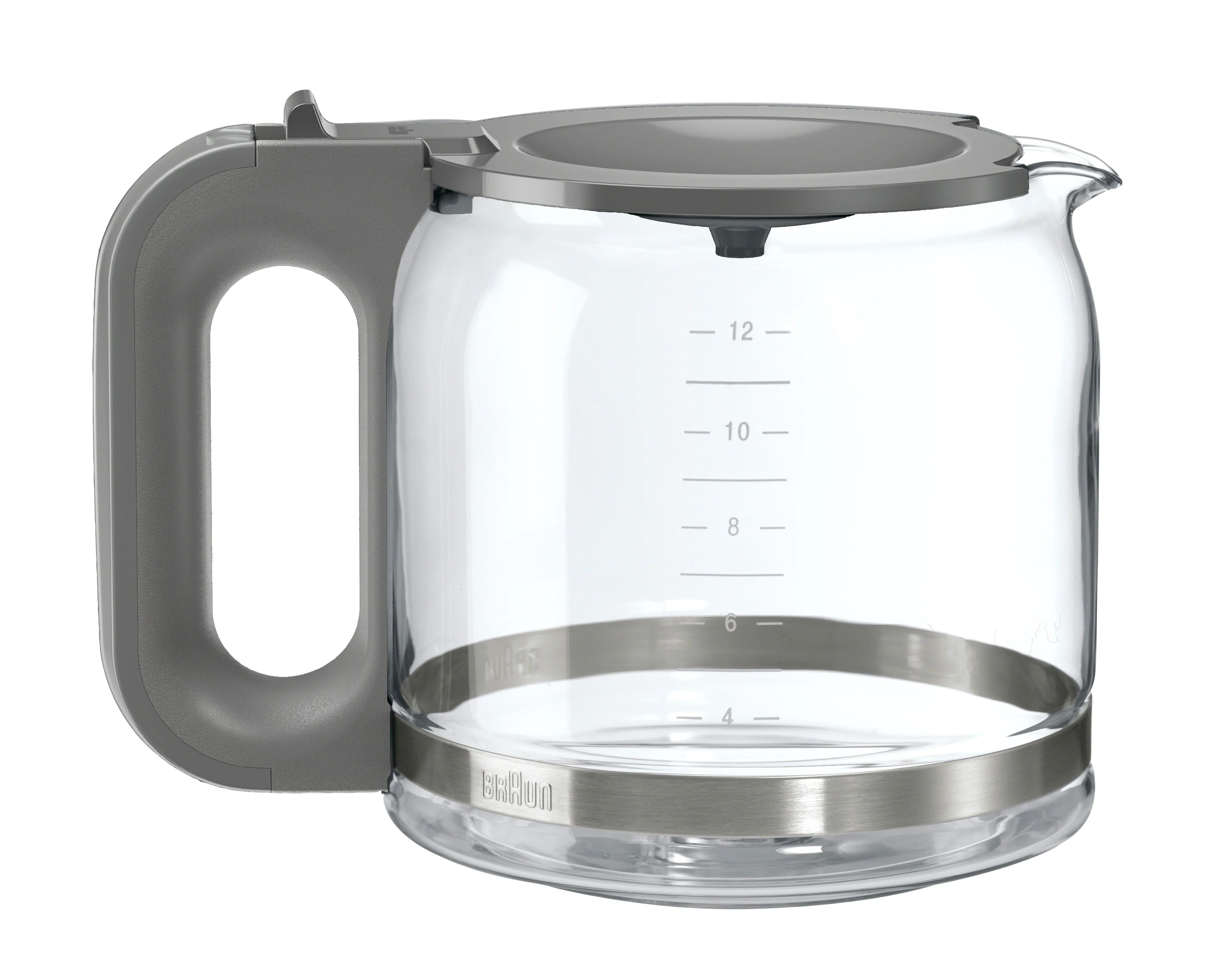 Braun BrewSense 12-Cup Replacement Glass Carafe - Grey