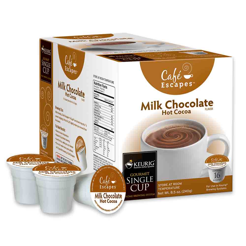 Café Escapes Milk Chocolate Hot Cocoa K-Cup® Packs
