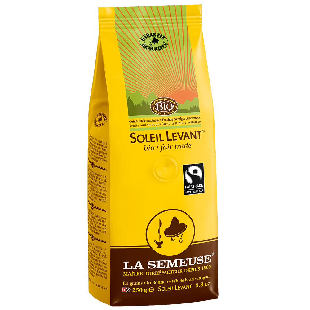 Cafe La Semeuse Whole Bean Soleil Levant Fair Trade Coffee