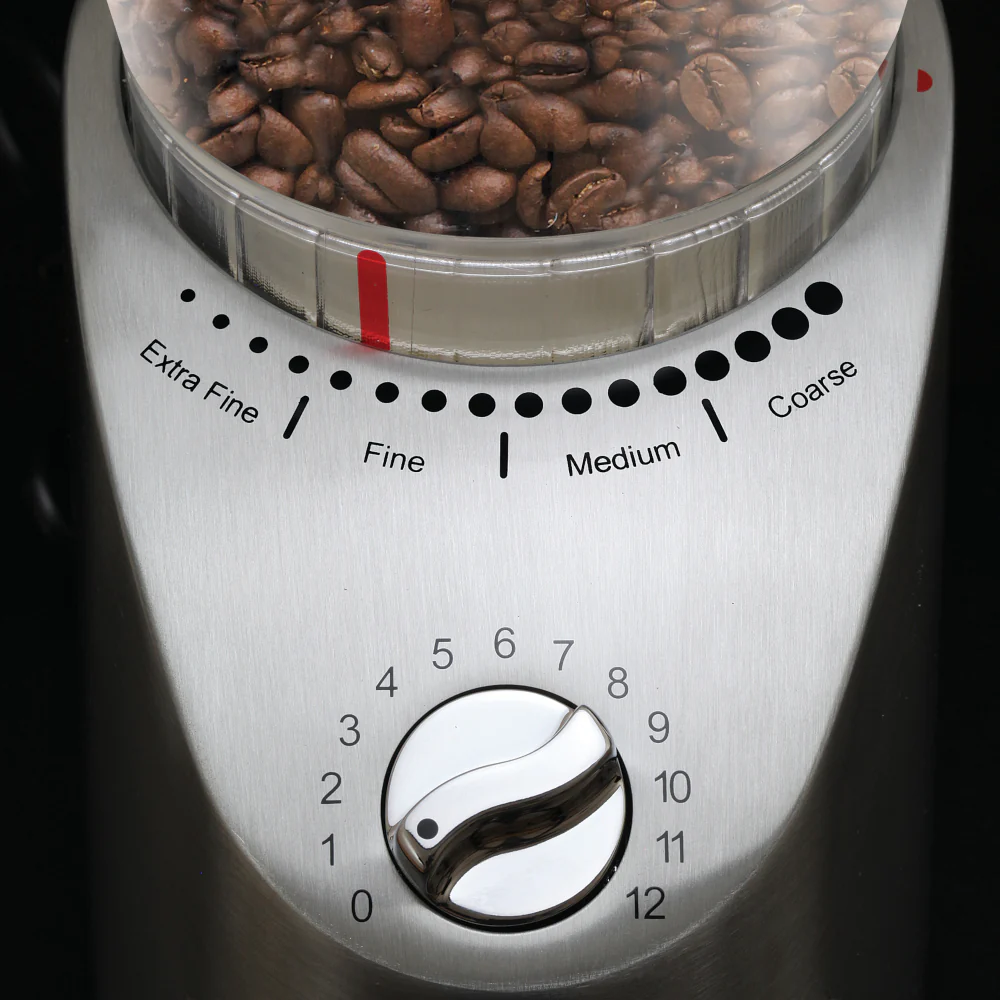 Capresso Infinity Plus Conical Burr Coffee Grinder in Metal - Image 4