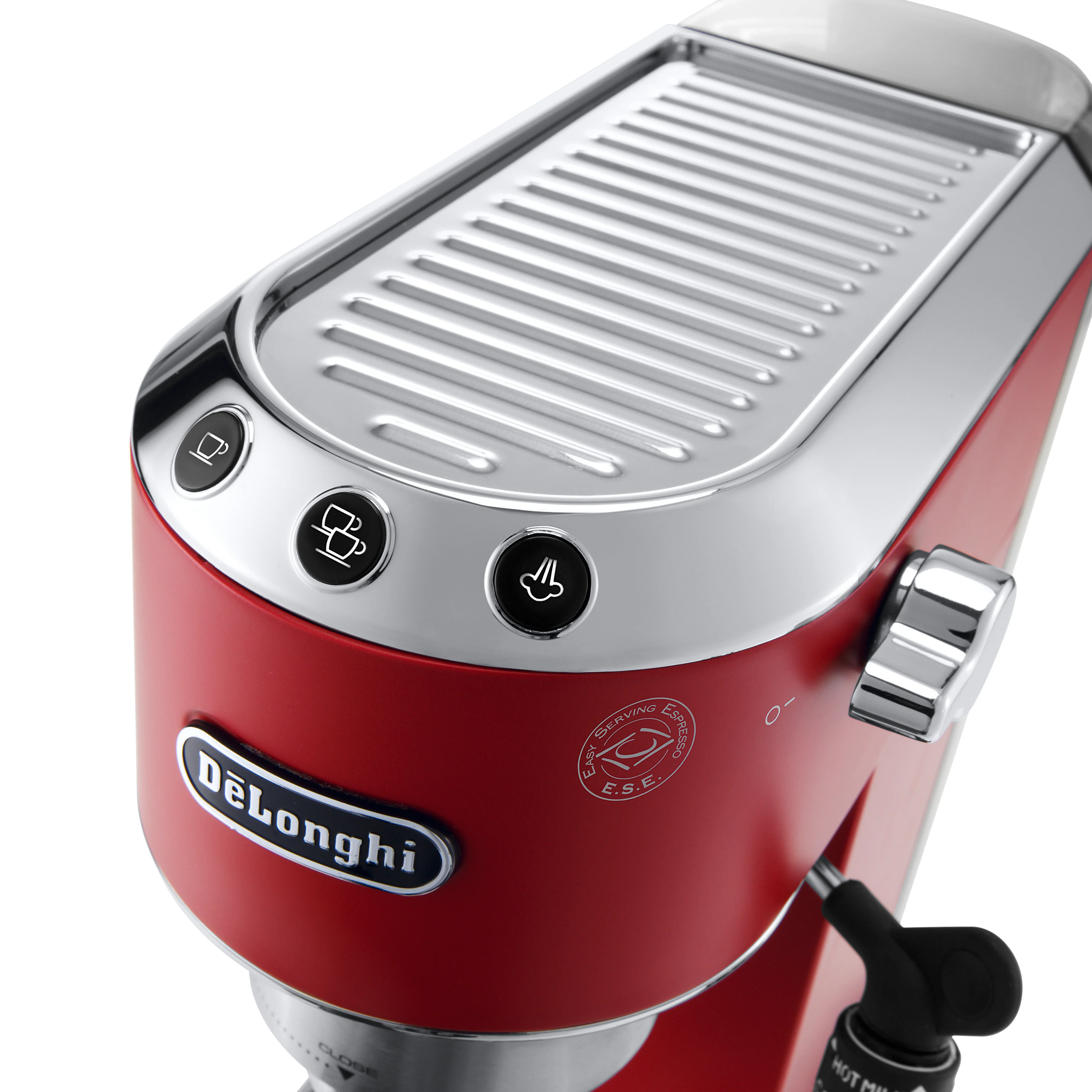 DeLonghi EC685R Dedica DeLuxe Pump Espresso Machine - Red - Image 4