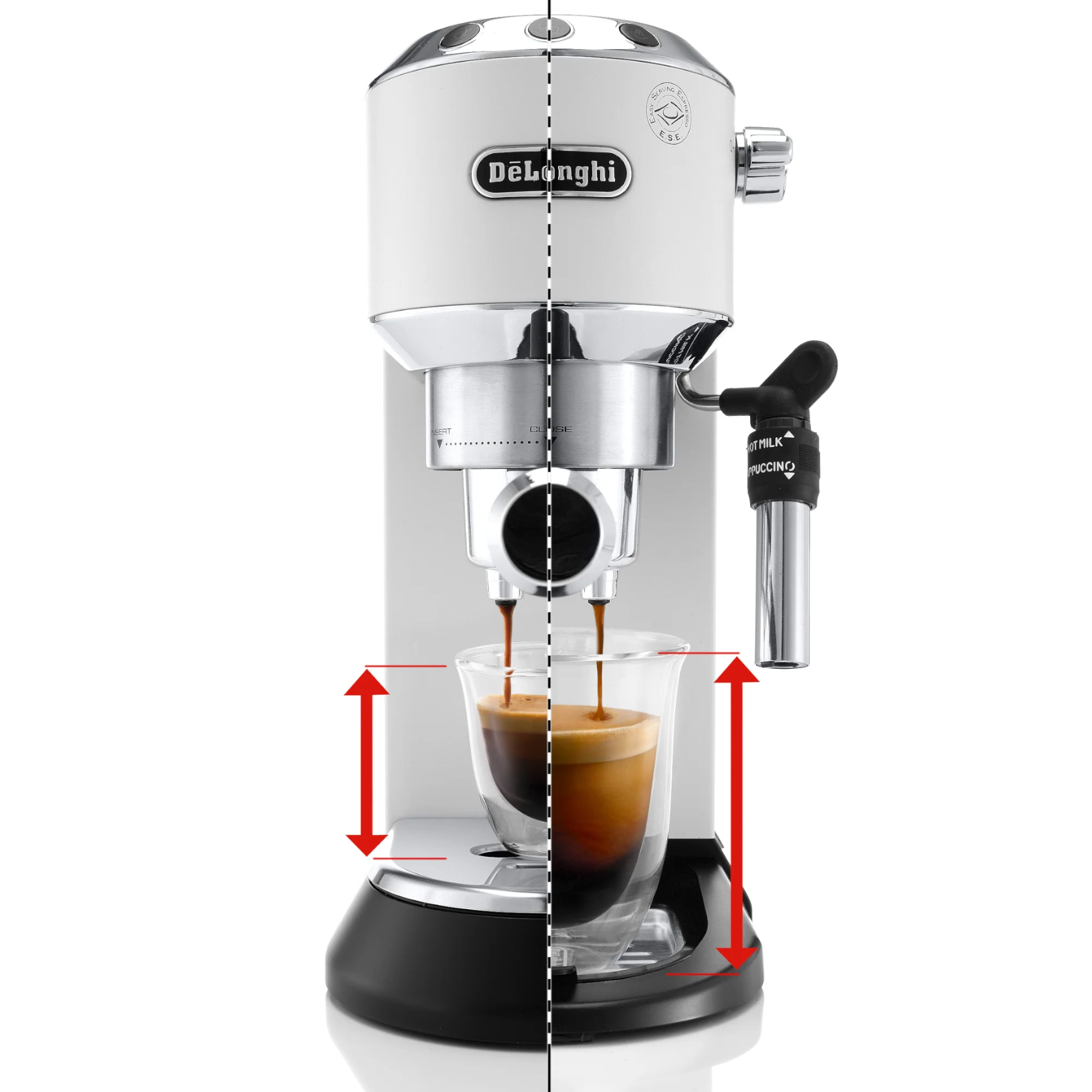 DeLonghi EC685W Dedica Deluxe Espresso Machine - White - Image 3