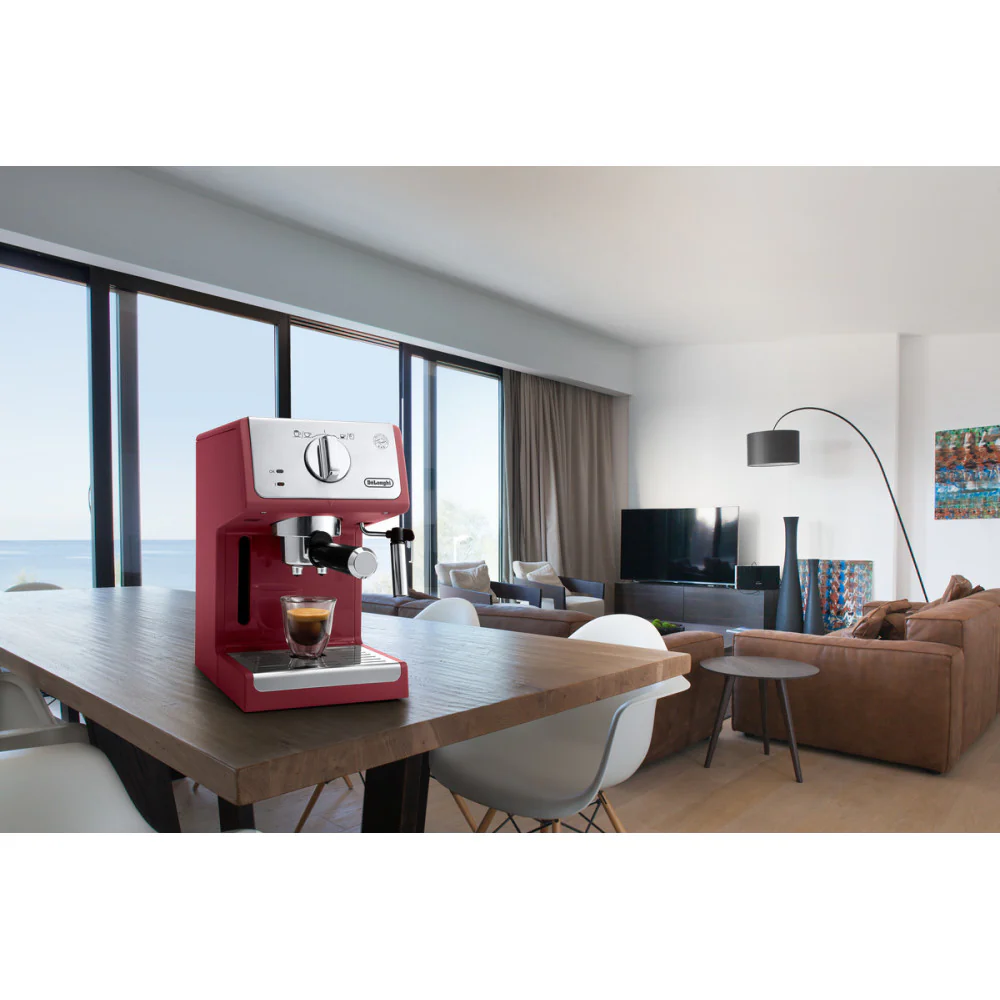 DeLonghi ECP3220R Pump Driven Espresso Machine - Red - Image 6