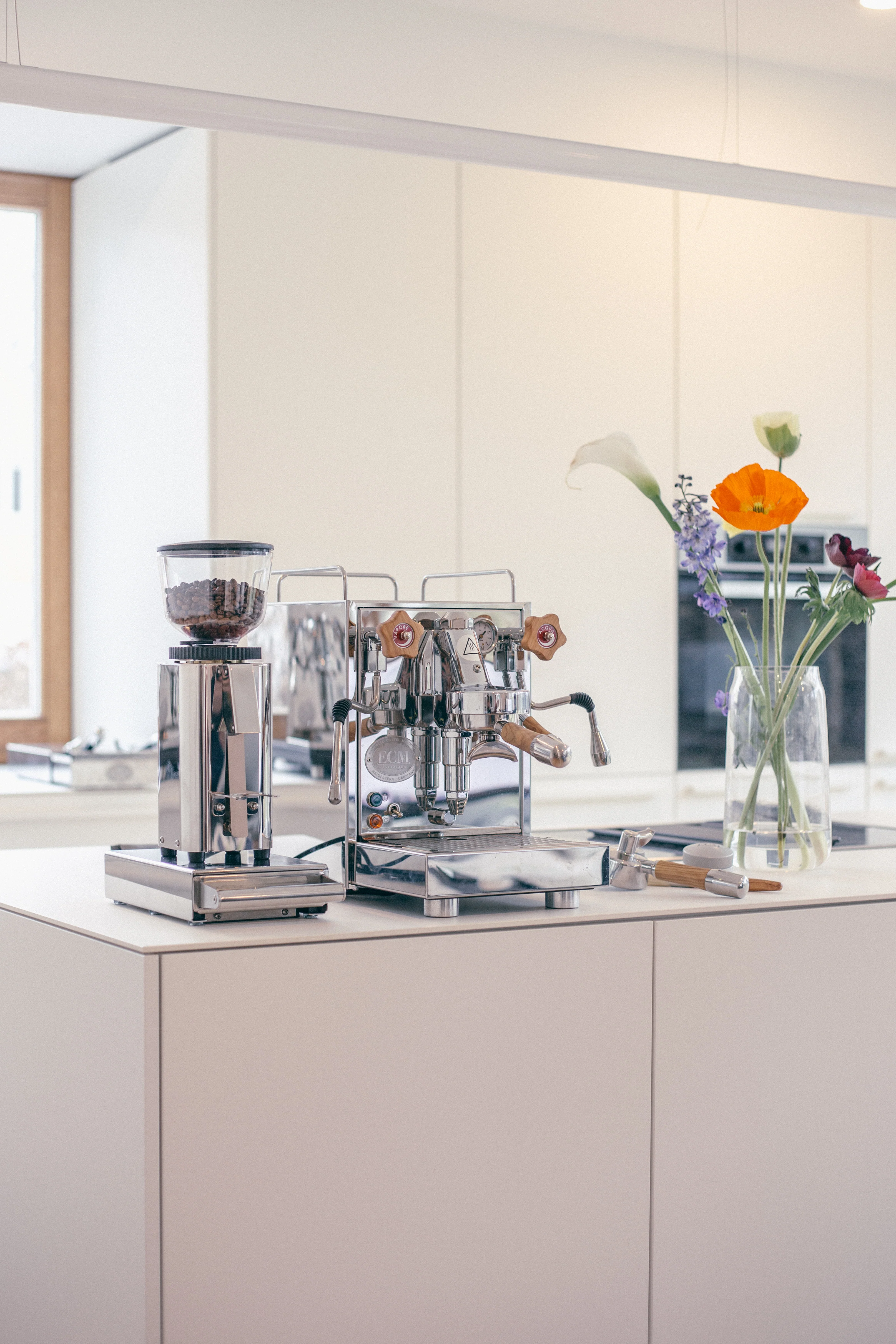 ECM Olive Wood Bottomless Portafilter - Image 3