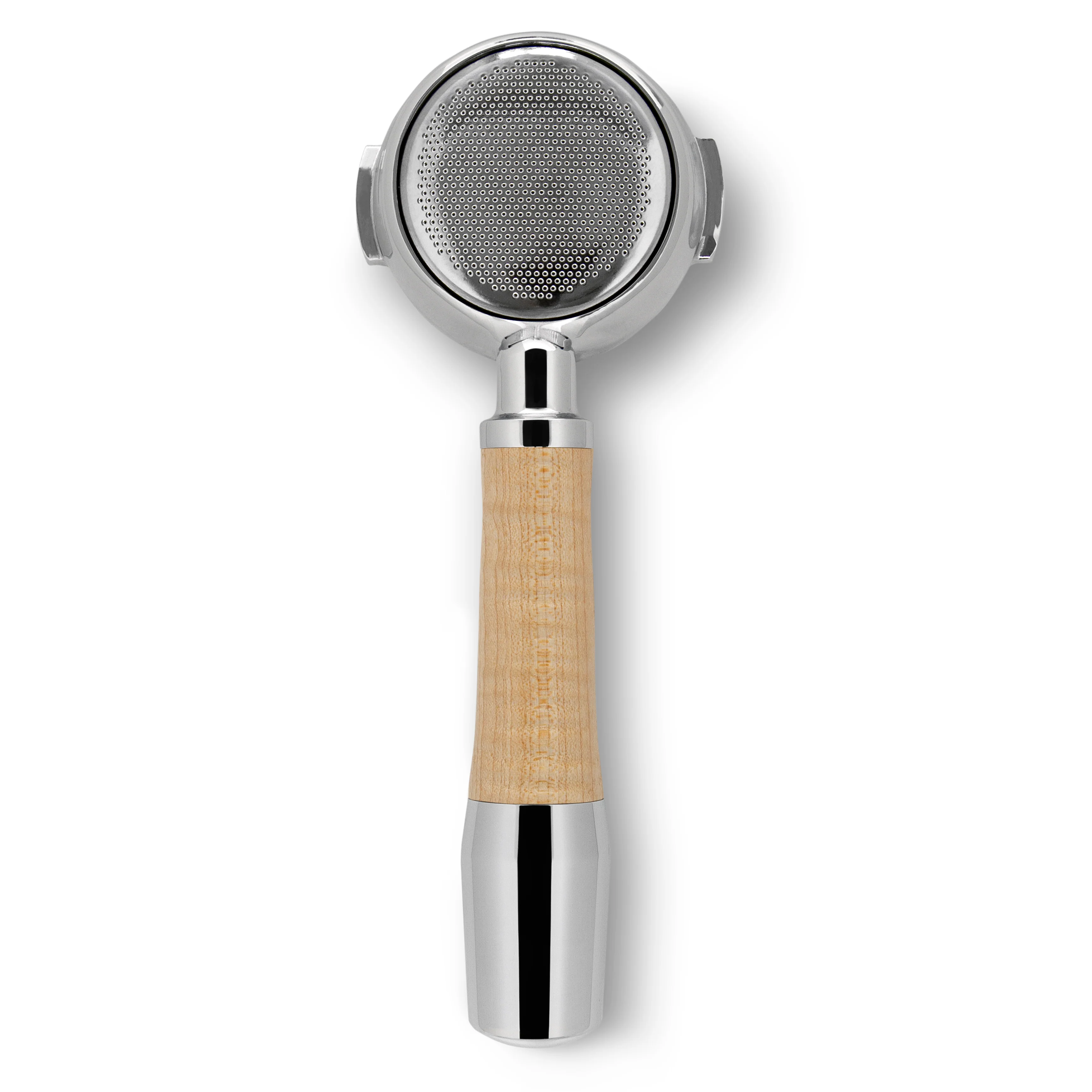 ECM Bottomless Portafilter - Tiger Maple