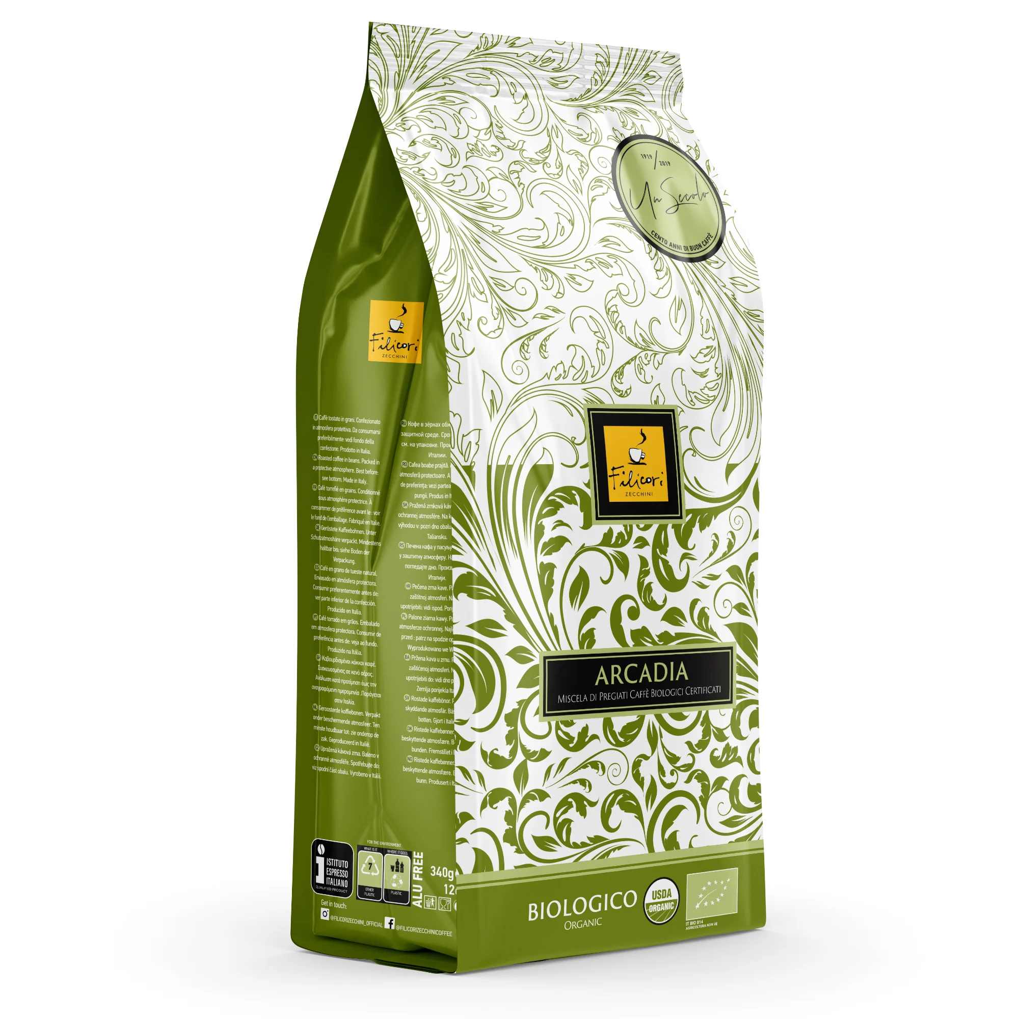 Filicori Zecchini Arcadia Whole Bean - 12oz