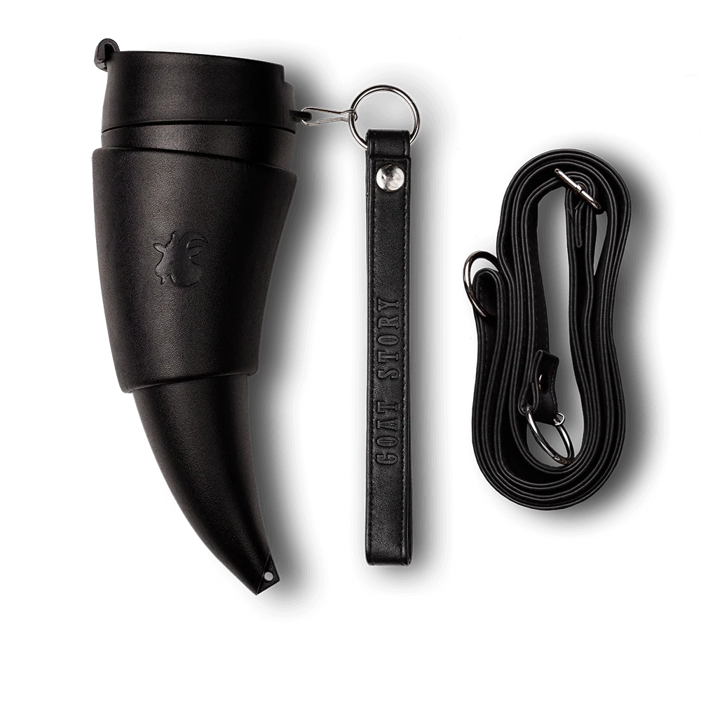 Goat Story Black Leather Goat Mug 12oz - Image 2
