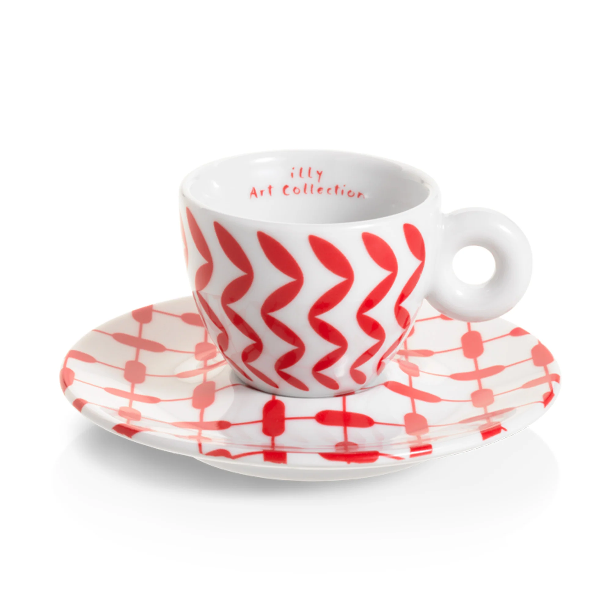 Illy Mona Hatoum Set of 2 Espresso Cups and Saucers - Image 2