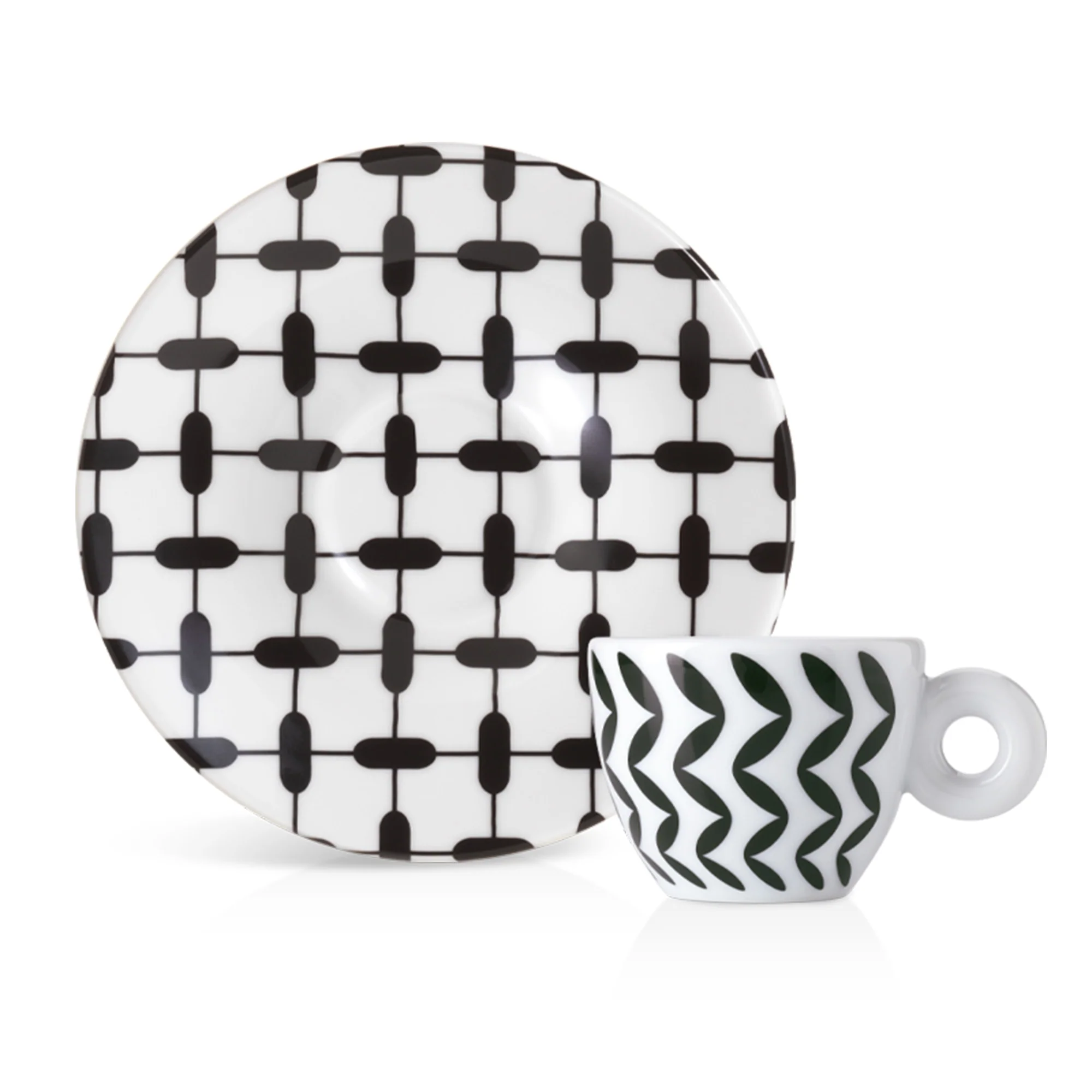 Illy Mona Hatoum Set of 2 Espresso Cups and Saucers - Image 4