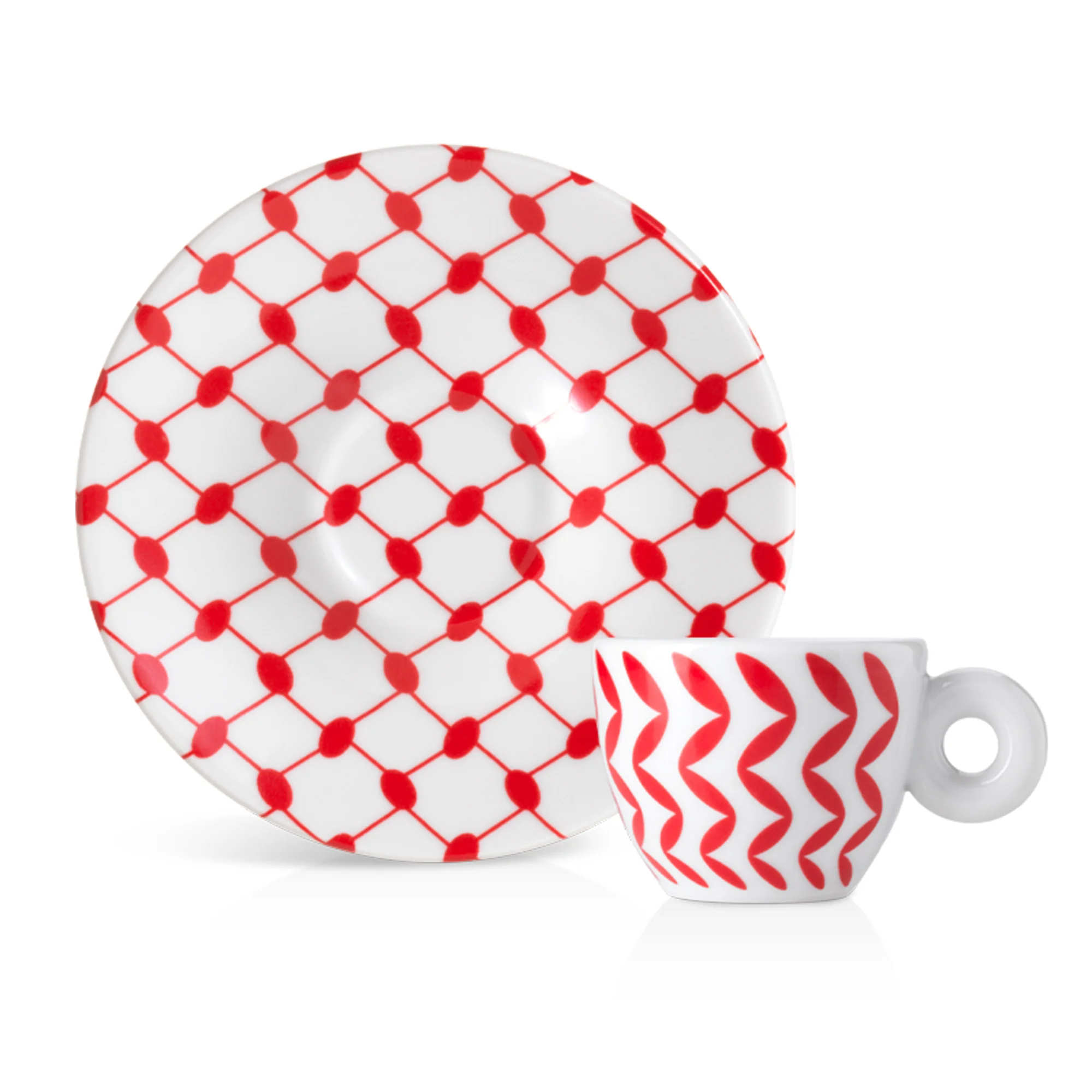 Illy Mona Hatoum Set of 2 Espresso Cups and Saucers - Image 5