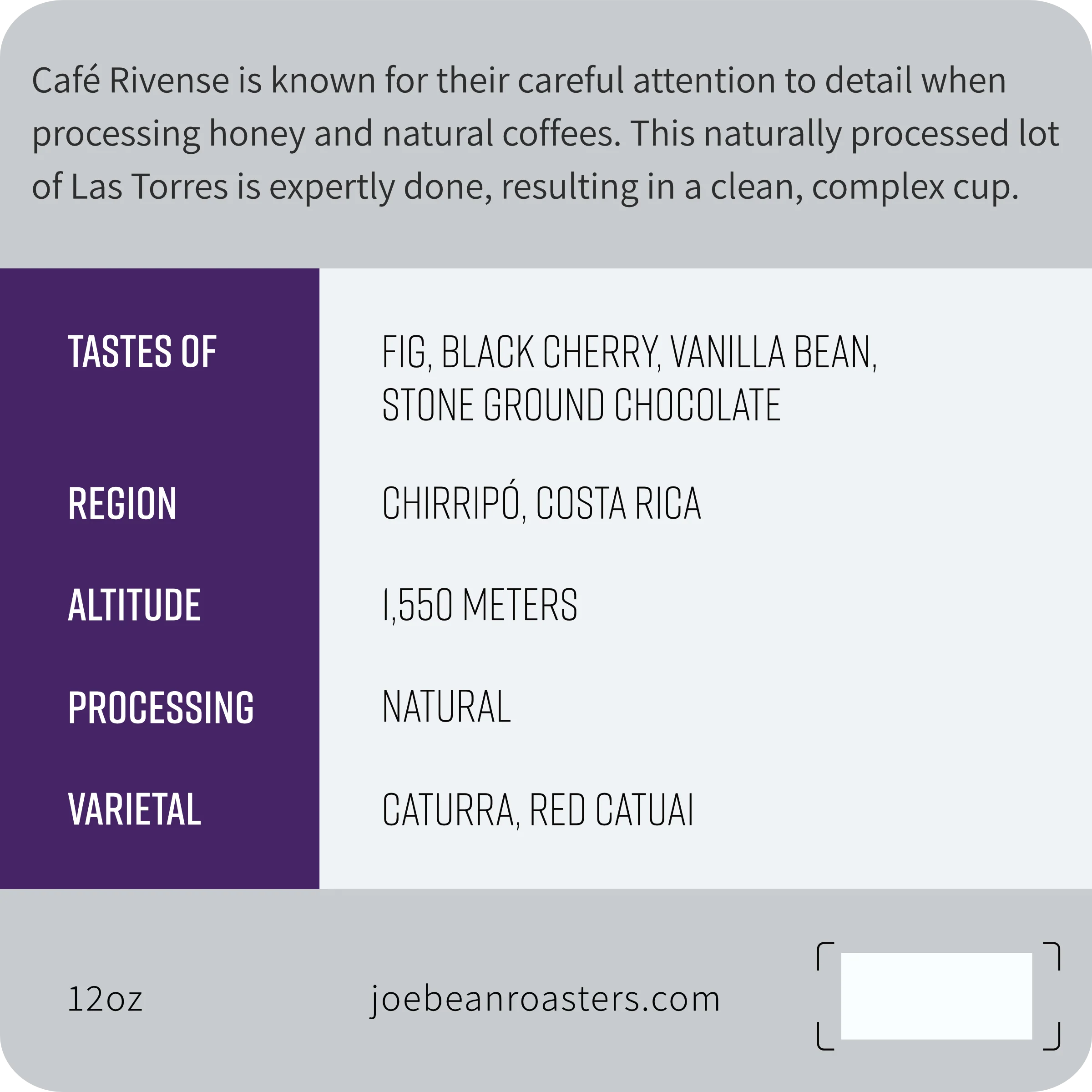 Joe Bean Costa Rica Finca Las Torres Natural Process - Image 2