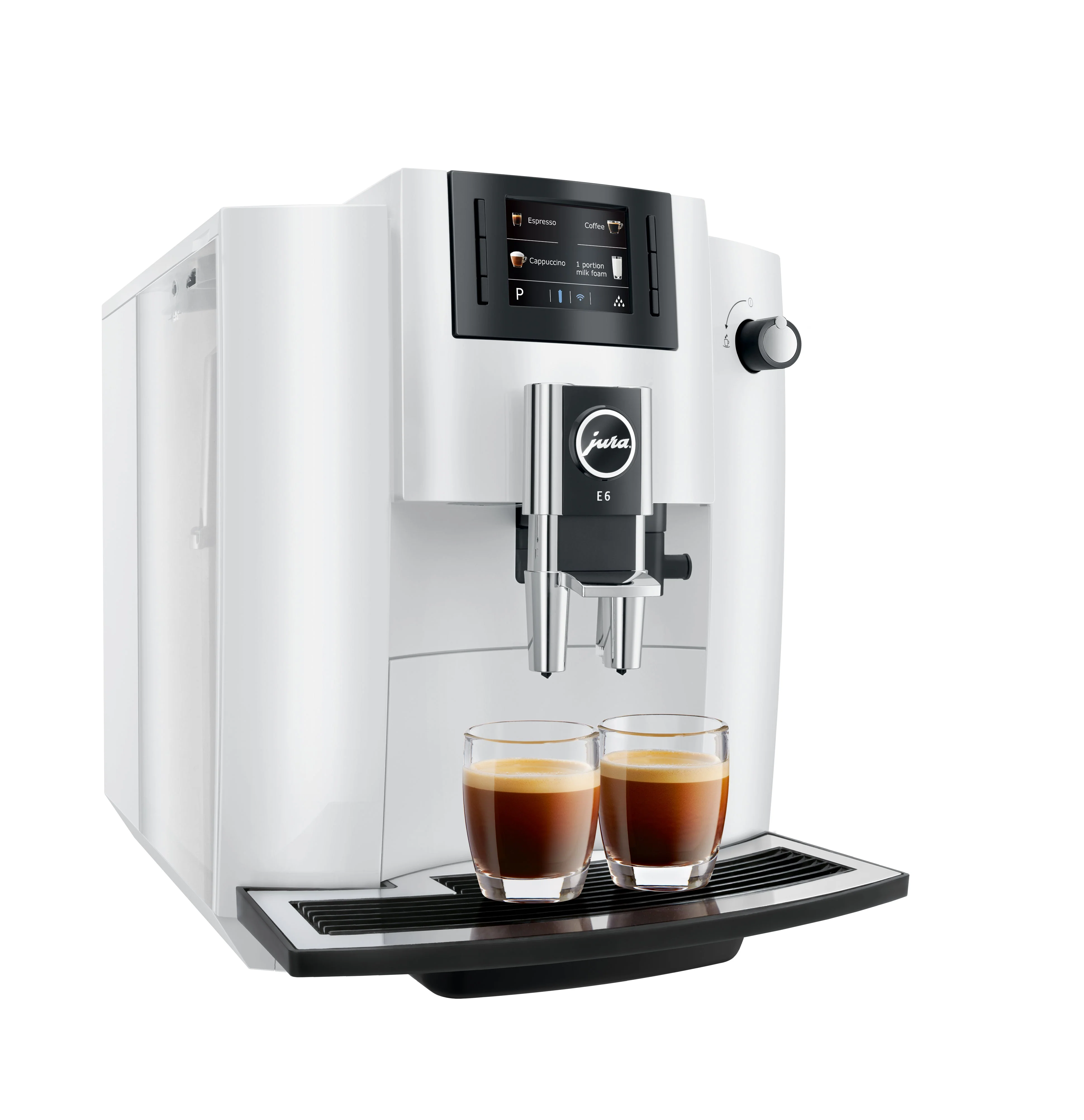 JURA E6 Automatic Espresso Machine in Piano White (NAA) - PRE 2023 - Image 2