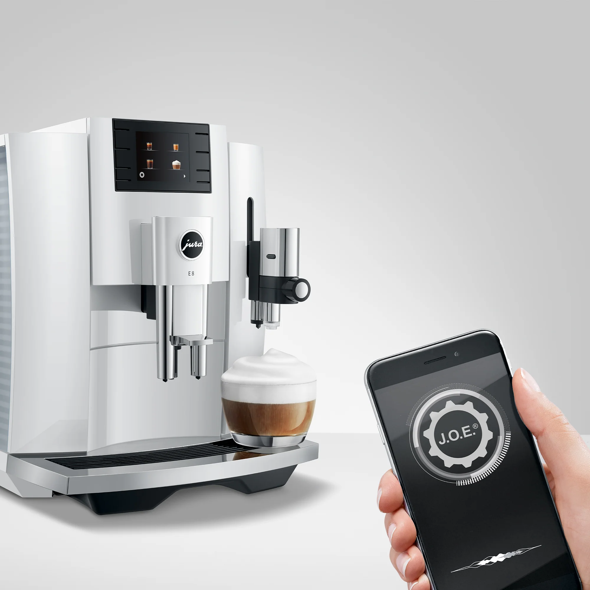 JURA E8 Espresso Machine - Piano White (NAA) - Image 11