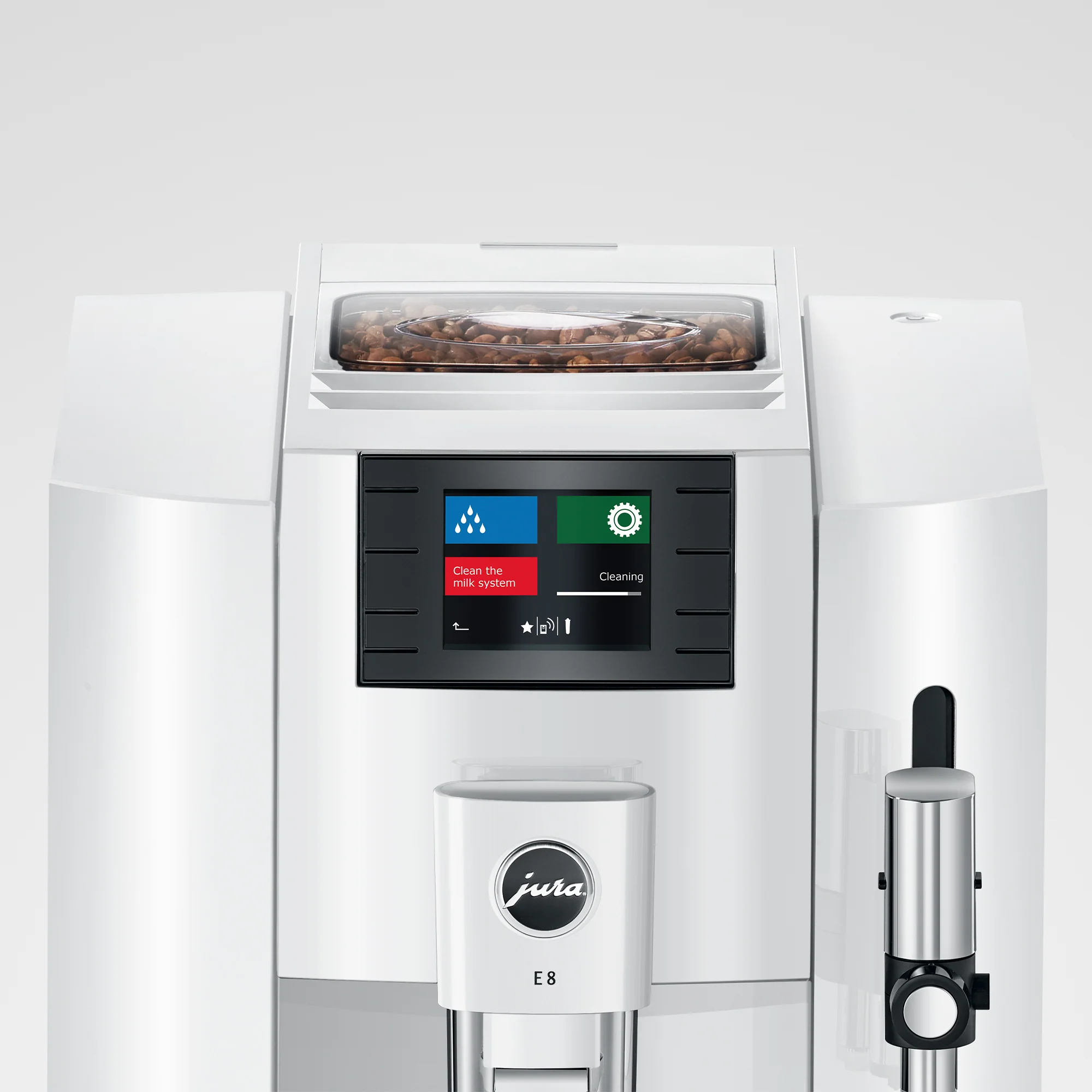 JURA E8 Espresso Machine - Piano White (NAA) - Image 6