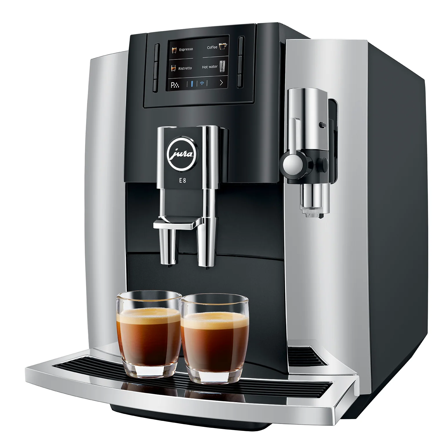 JURA E8 Espresso Machine - Chrome - Image 4