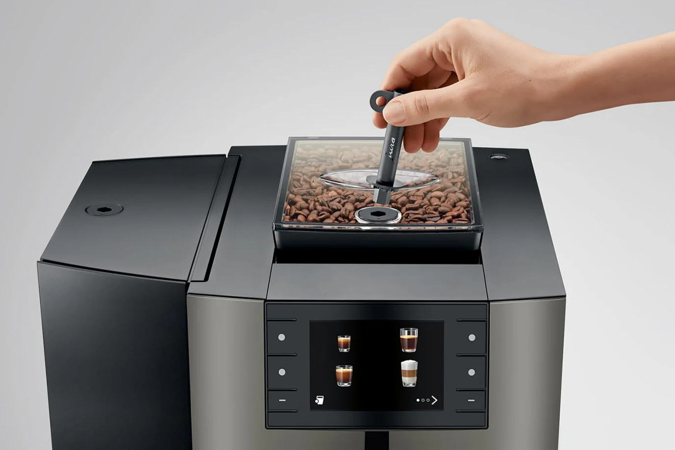 JURA X10 Dark Inox Espresso Machine - Image 11