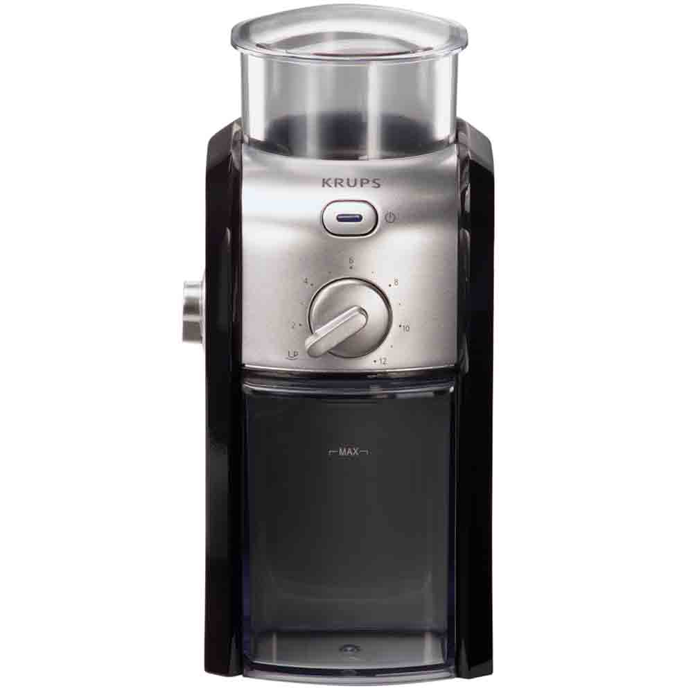 Krups GVX212 Black and Stainless Steel Burr Coffee Grinder