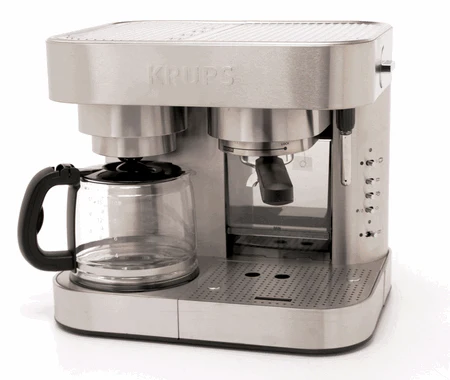 Krups XP604050 Combi Espresso Machine and 10-Cup Coffee Maker