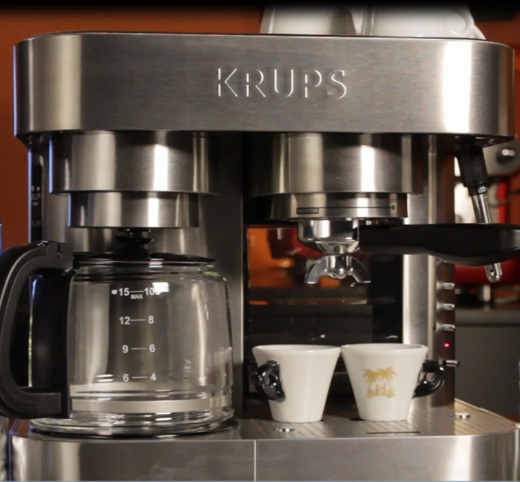 Krups XP604050 Combi Espresso Machine and 10-Cup Coffee Maker - Image 2