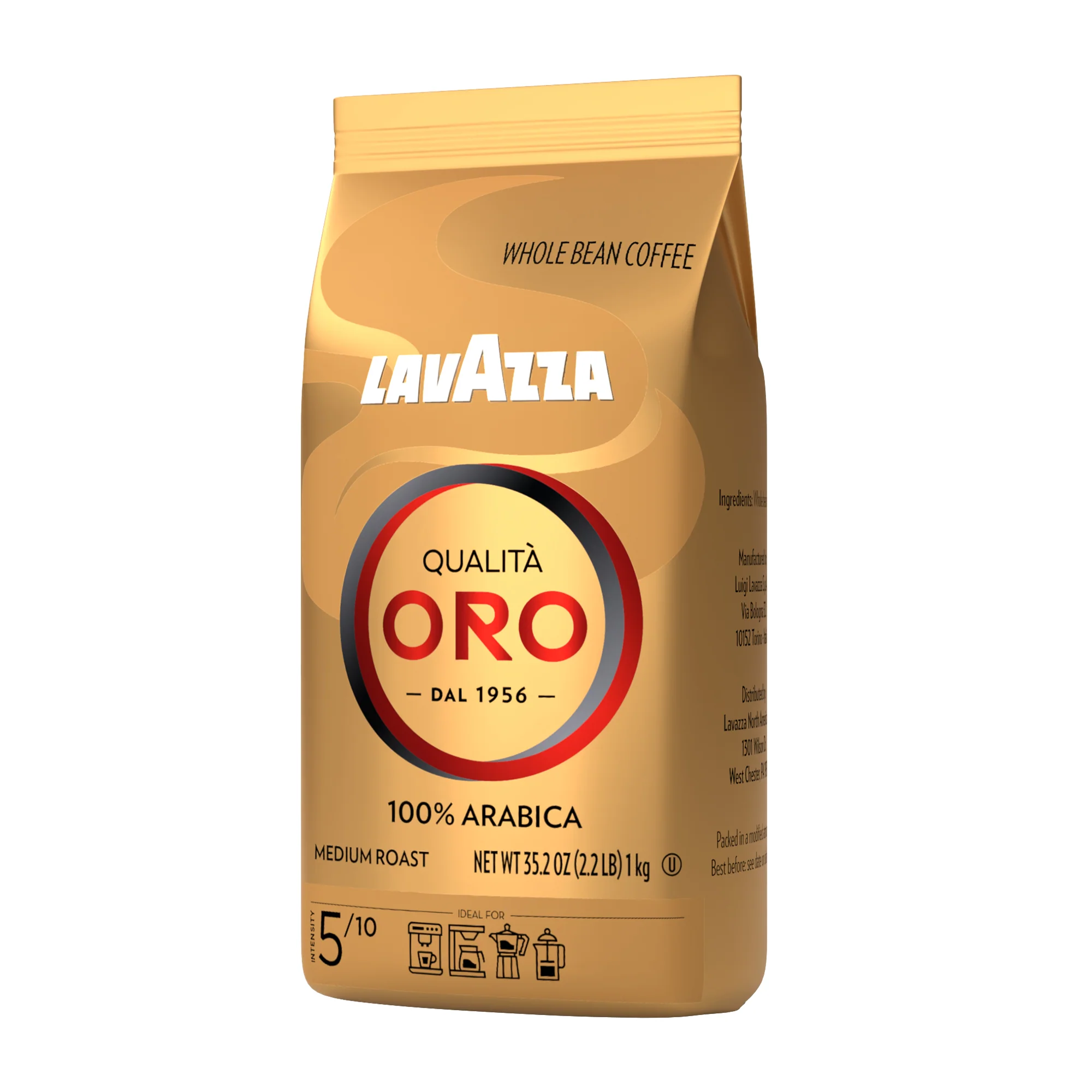 Lavazza Qualita Oro Whole Bean 100% Arabica Medium Roast - Image 3