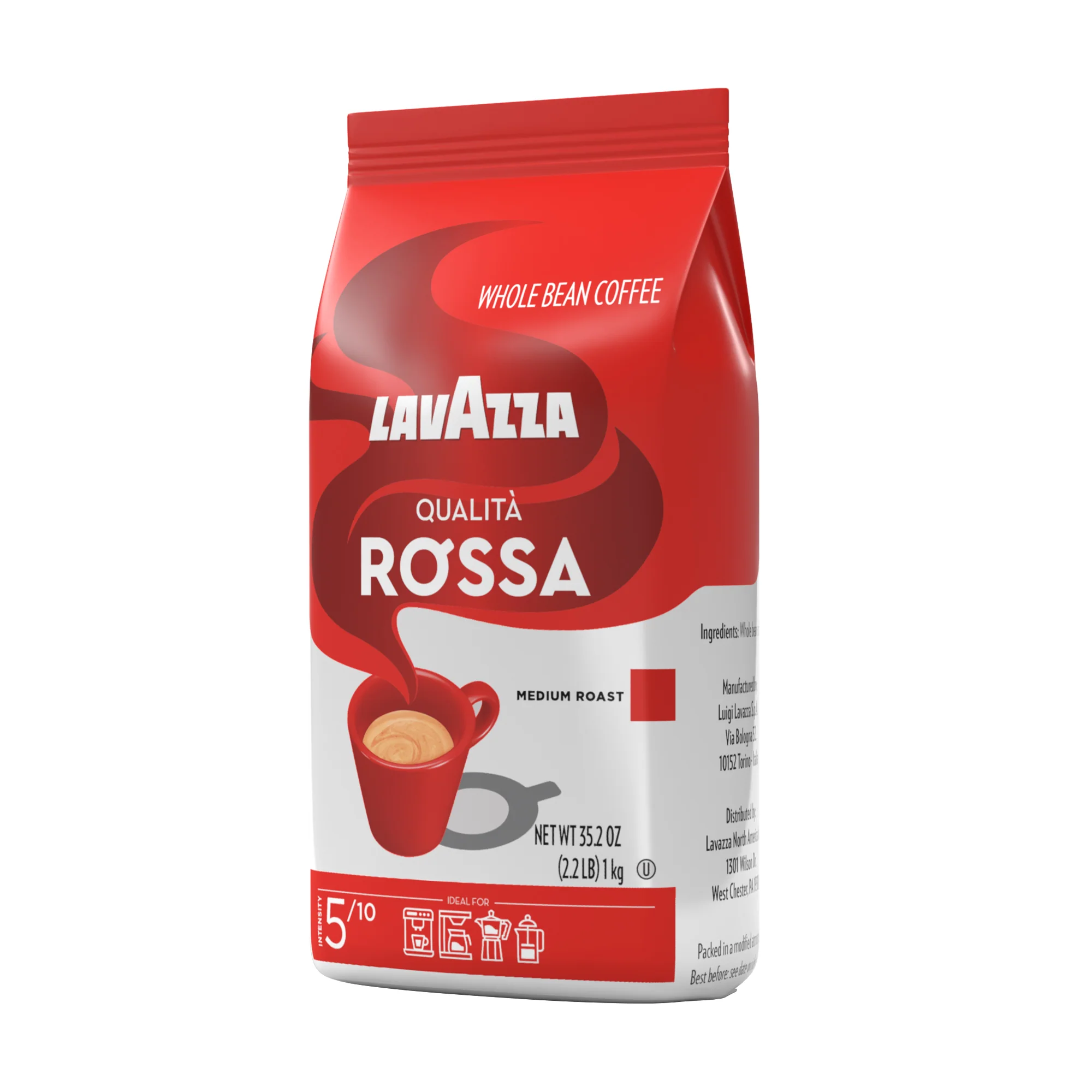 Lavazza Qualita Rossa Whole Bean Medium Roast Espresso Coffee - Image 3
