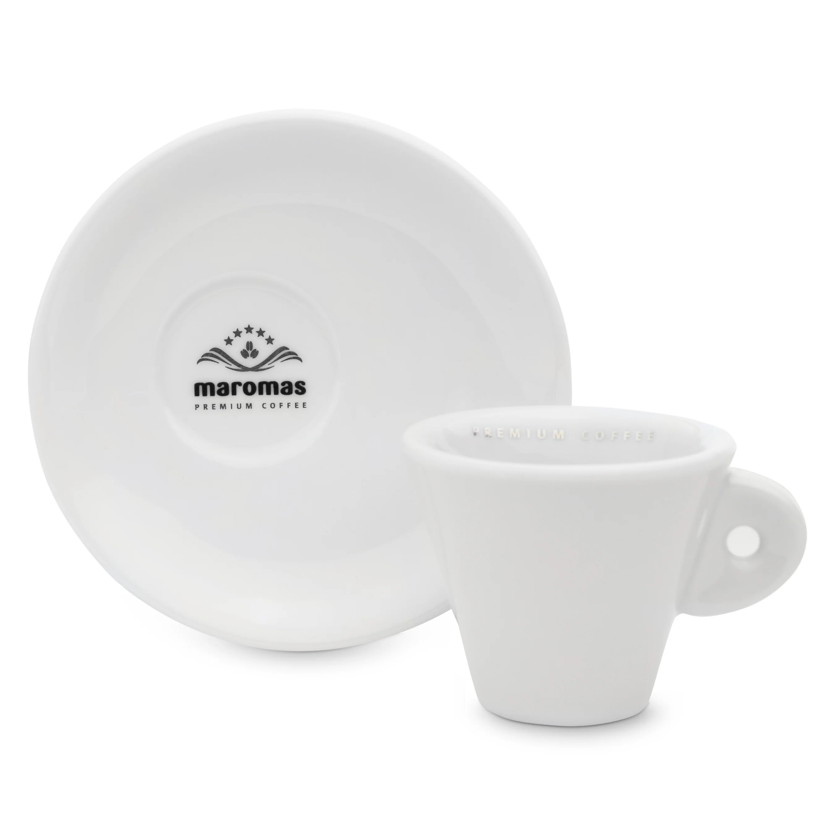 Maromas 6 Piece Espresso Cup and Saucer Set - Image 2