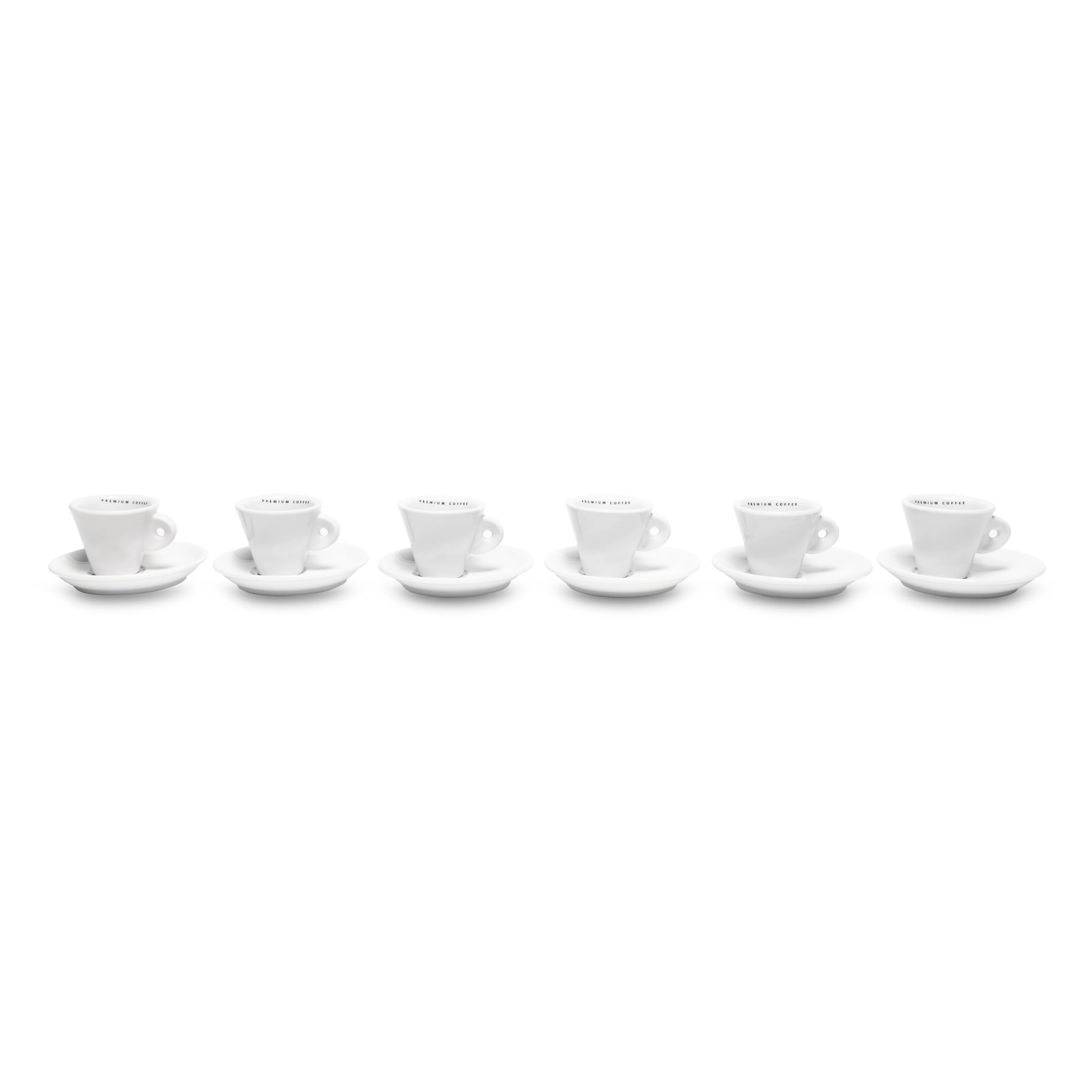 Maromas 6 Piece Espresso Cup and Saucer Set - Image 4
