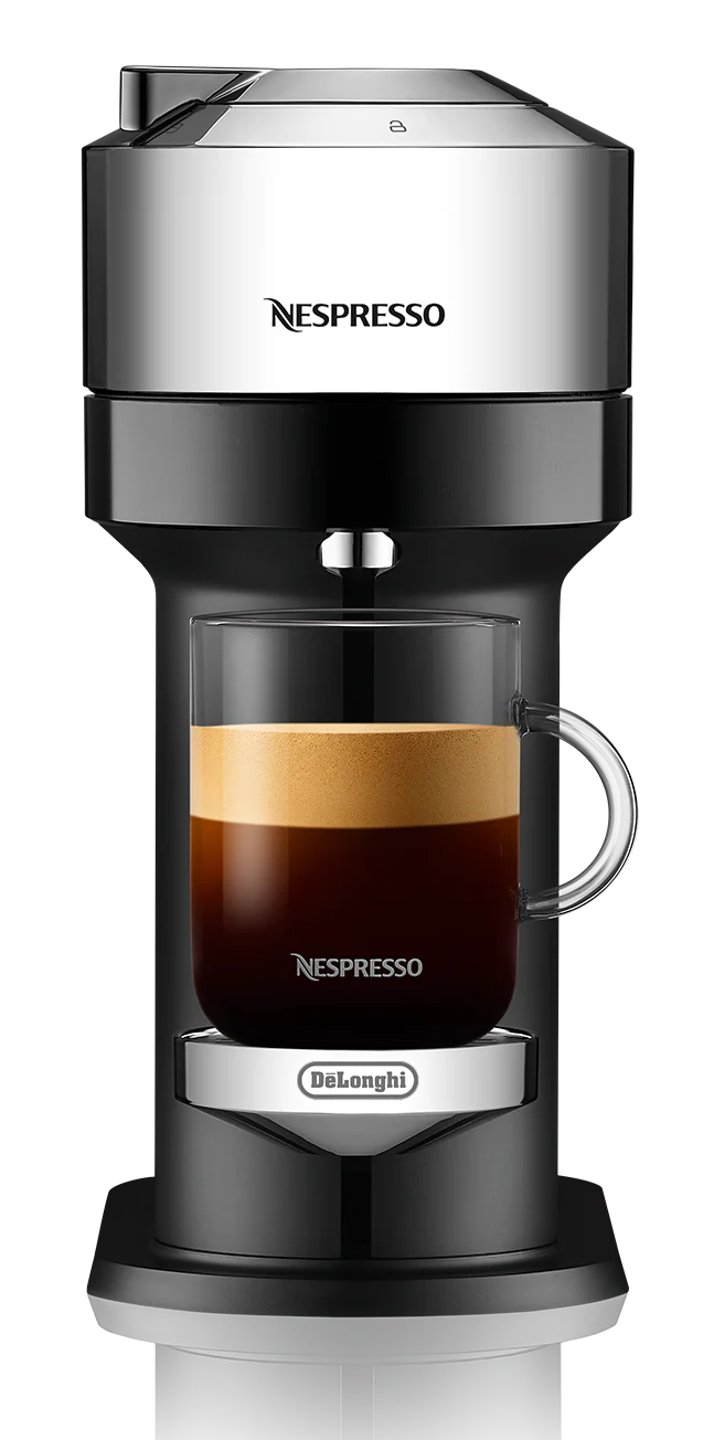 Nespresso Vertuo Next Deluxe Espresso Machine by DeLonghi - Chrome - Image 2