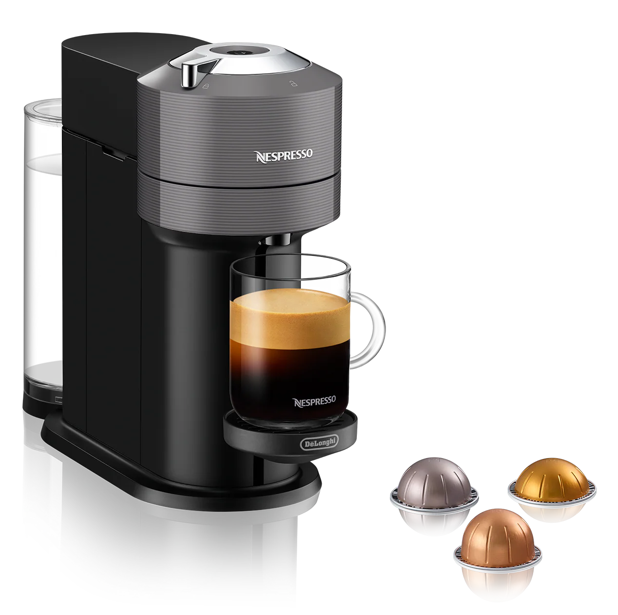 Nespresso Vertuo Next Espresso Machine by DeLonghi - Grey - Image 2