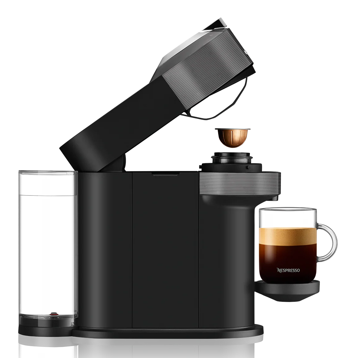 Nespresso Vertuo Next Espresso Machine by DeLonghi with Aeroccino - Grey - Image 5