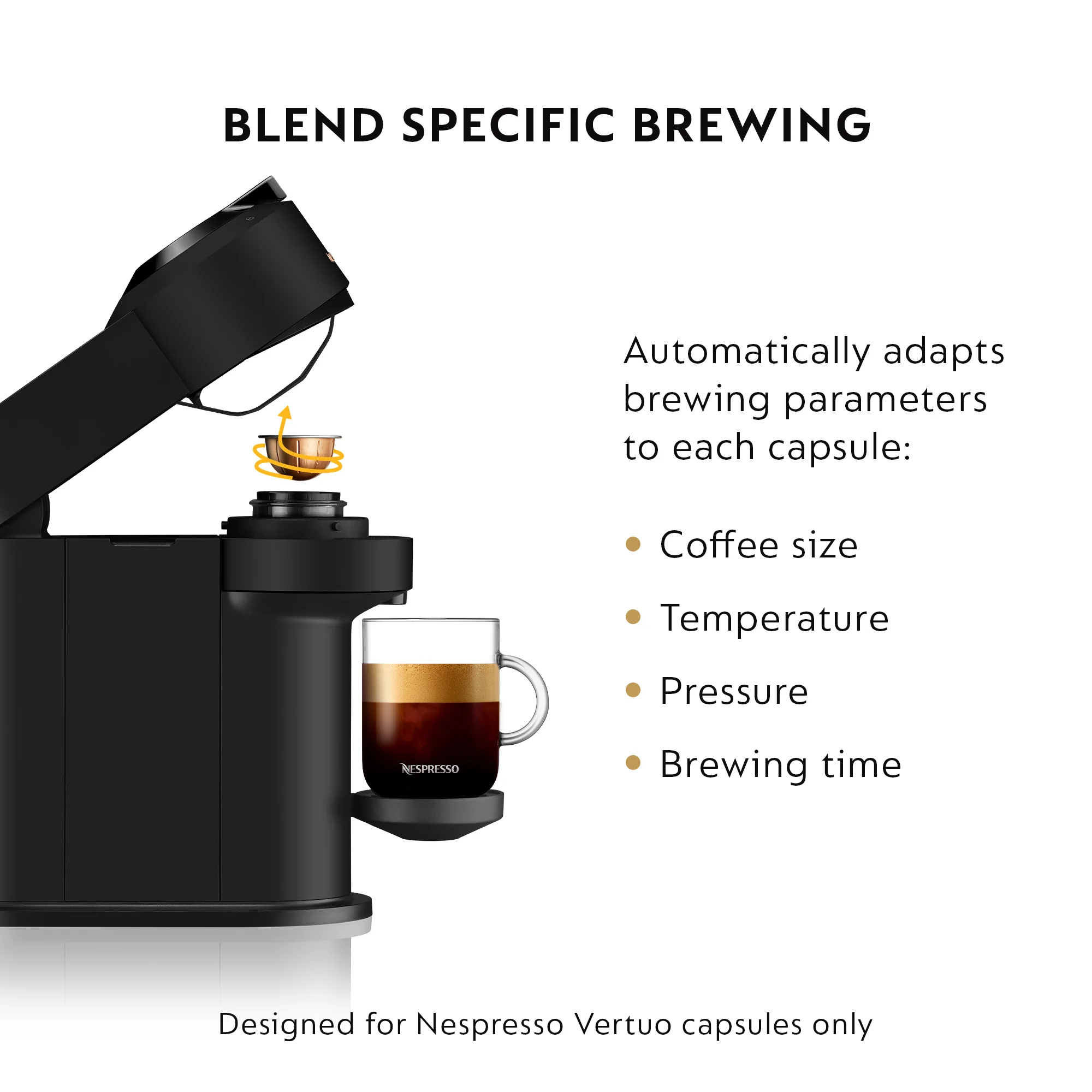Nespresso Vertuo Next Espresso Machine by DeLonghi with Aeroccino - Matte Black - Image 8