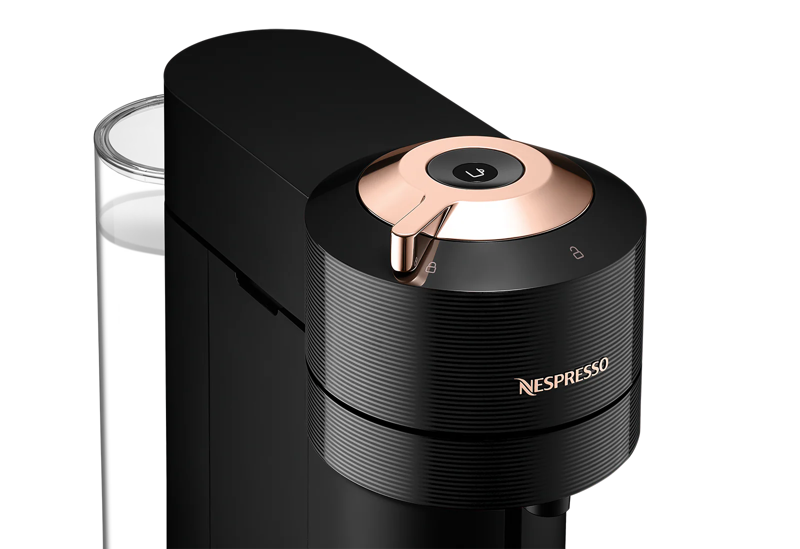 Nespresso Vertuo Next Premium Espresso Machine by DeLonghi - Black Rose Gold - Image 5