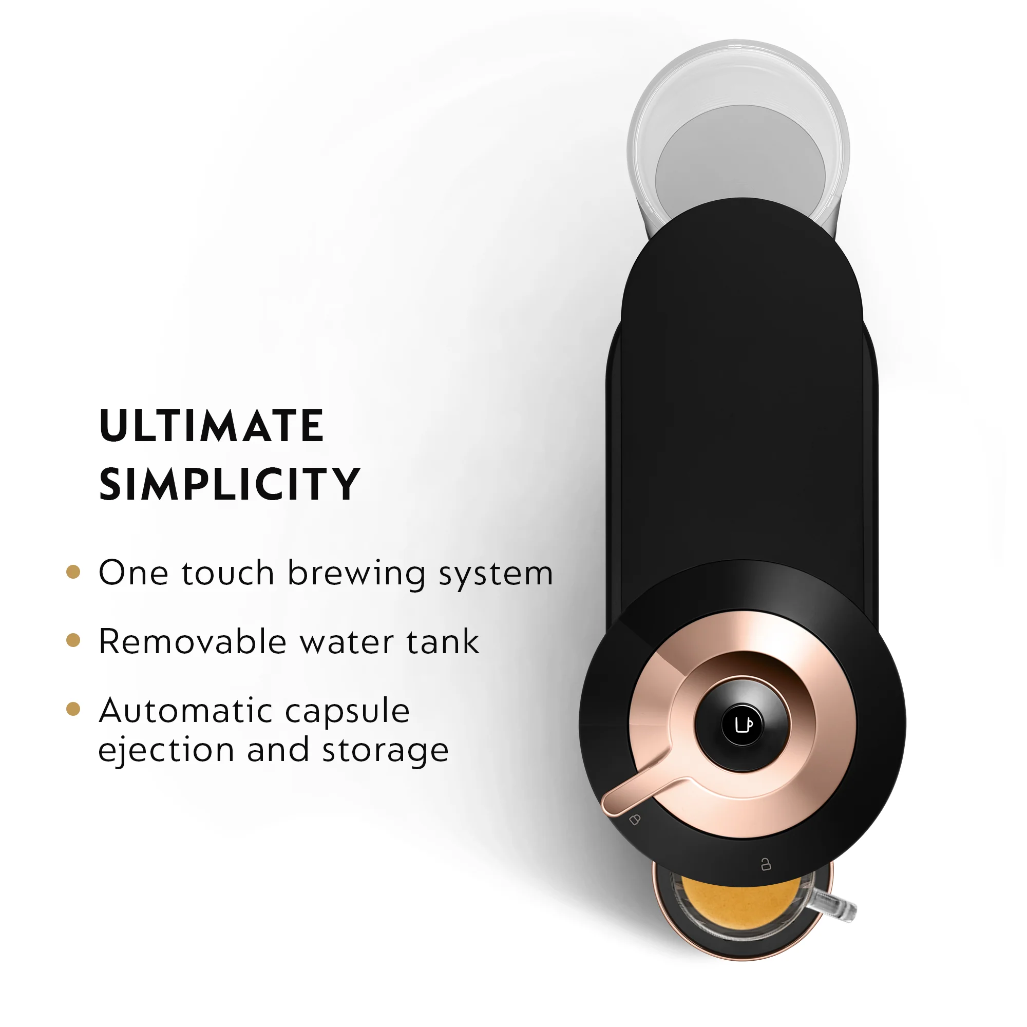 Nespresso Vertuo Next Premium Espresso Machine by DeLonghi - Black Rose Gold - Image 9