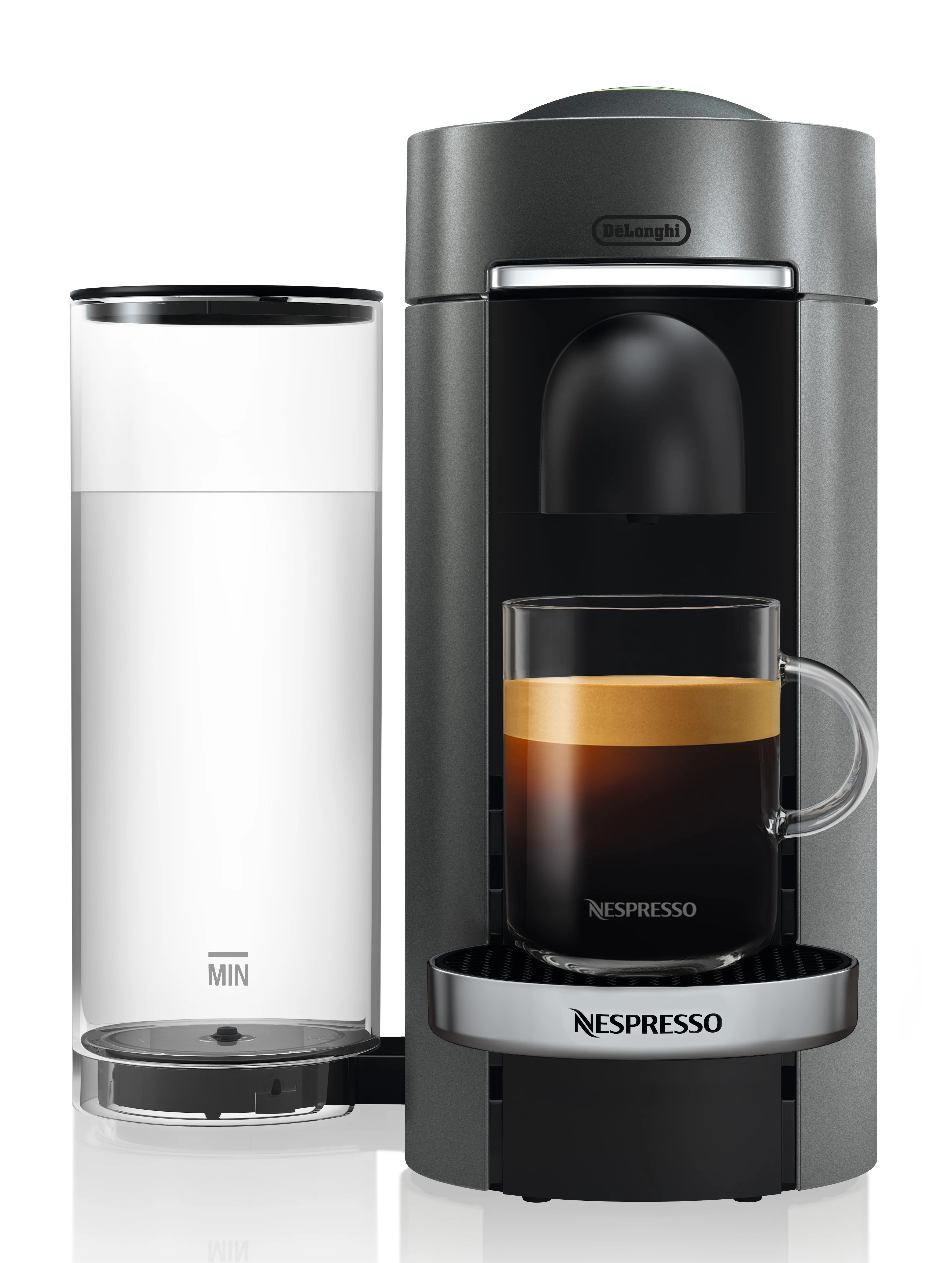 Nespresso Vertuo Plus Deluxe Espresso Machine by DeLonghi with Aeroccino - Titan - Image 3