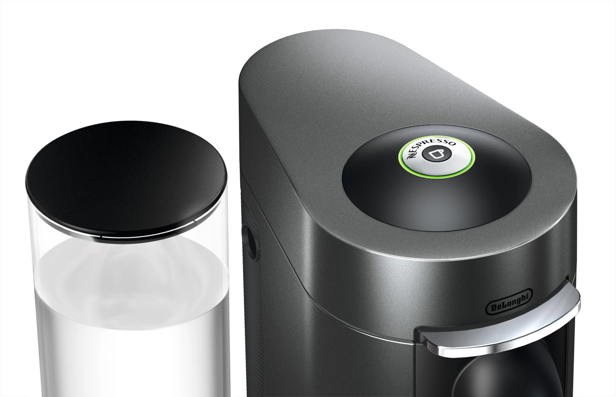 Nespresso Vertuo Plus Deluxe Espresso Machine by DeLonghi with Aeroccino - Titan - Image 4