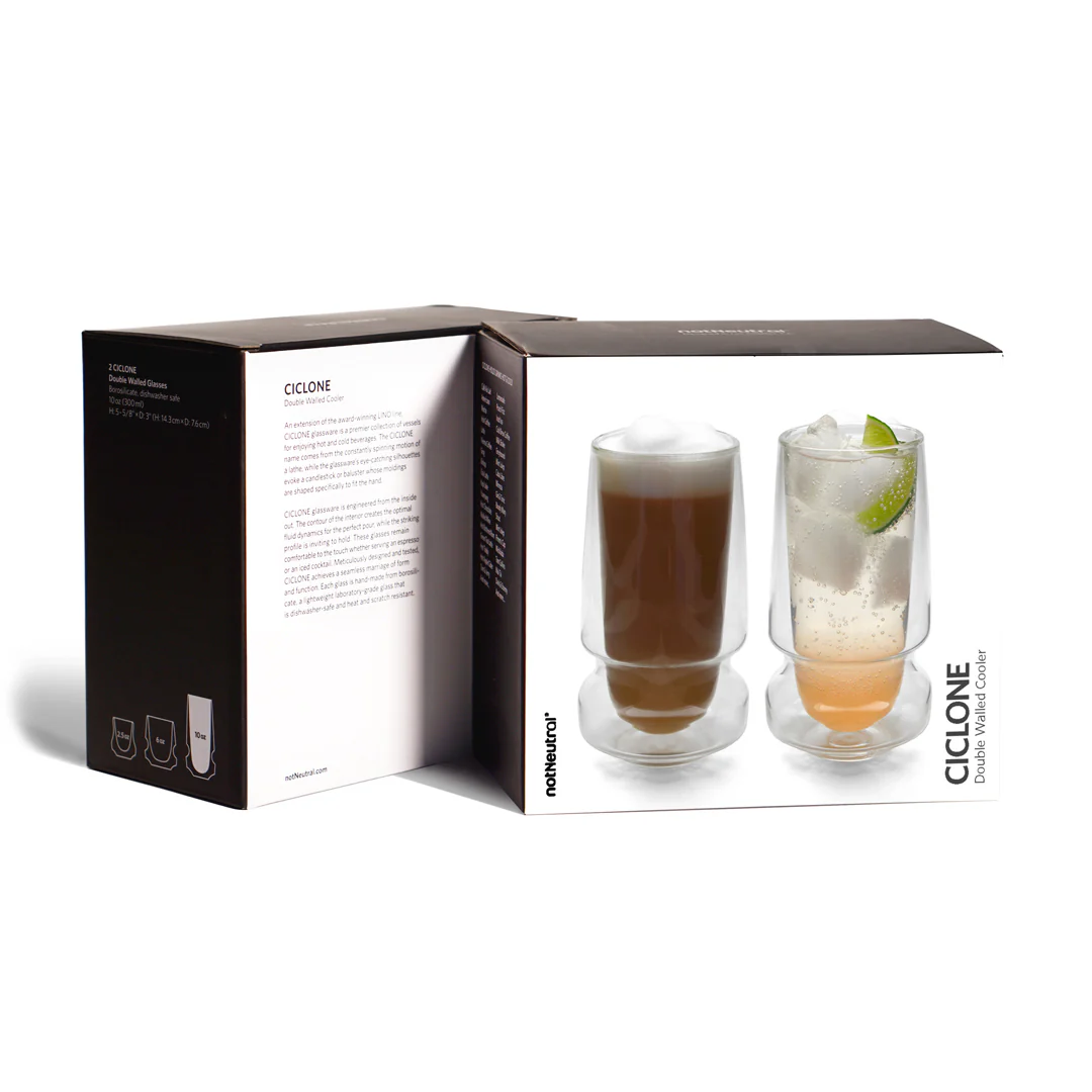 notNeutral CICLONE Cooler 10oz Double Walled Cups - Set of 2 - Image 2