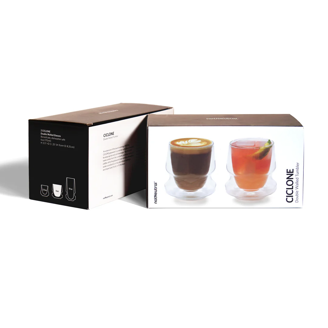 notNeutral CICLONE Tumbler 6oz Double Walled Cups - Set of 2 - Image 2