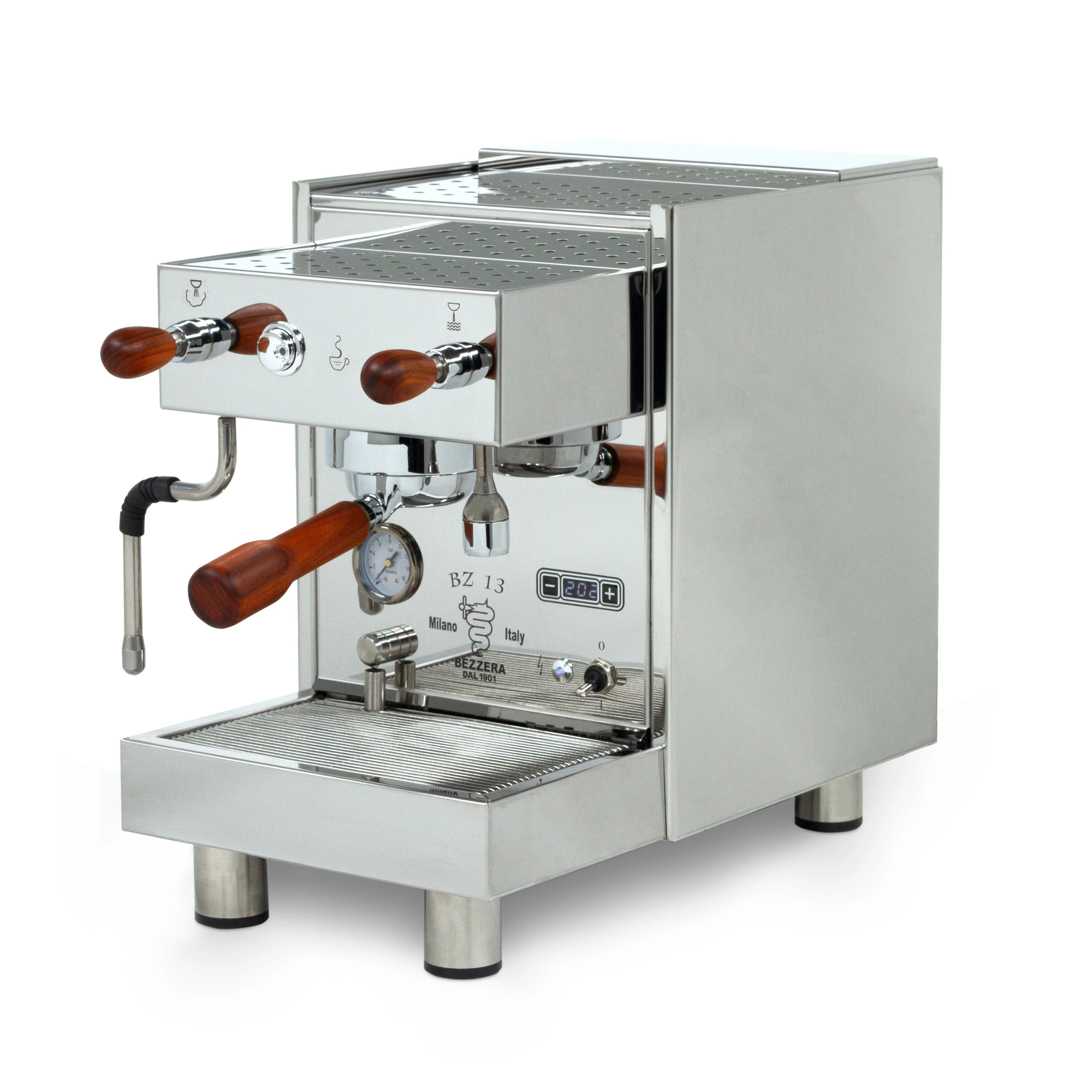 Refurbished Bezzera BZ13 PM Espresso Machine - Special Edition Stainless Steel - Image 15