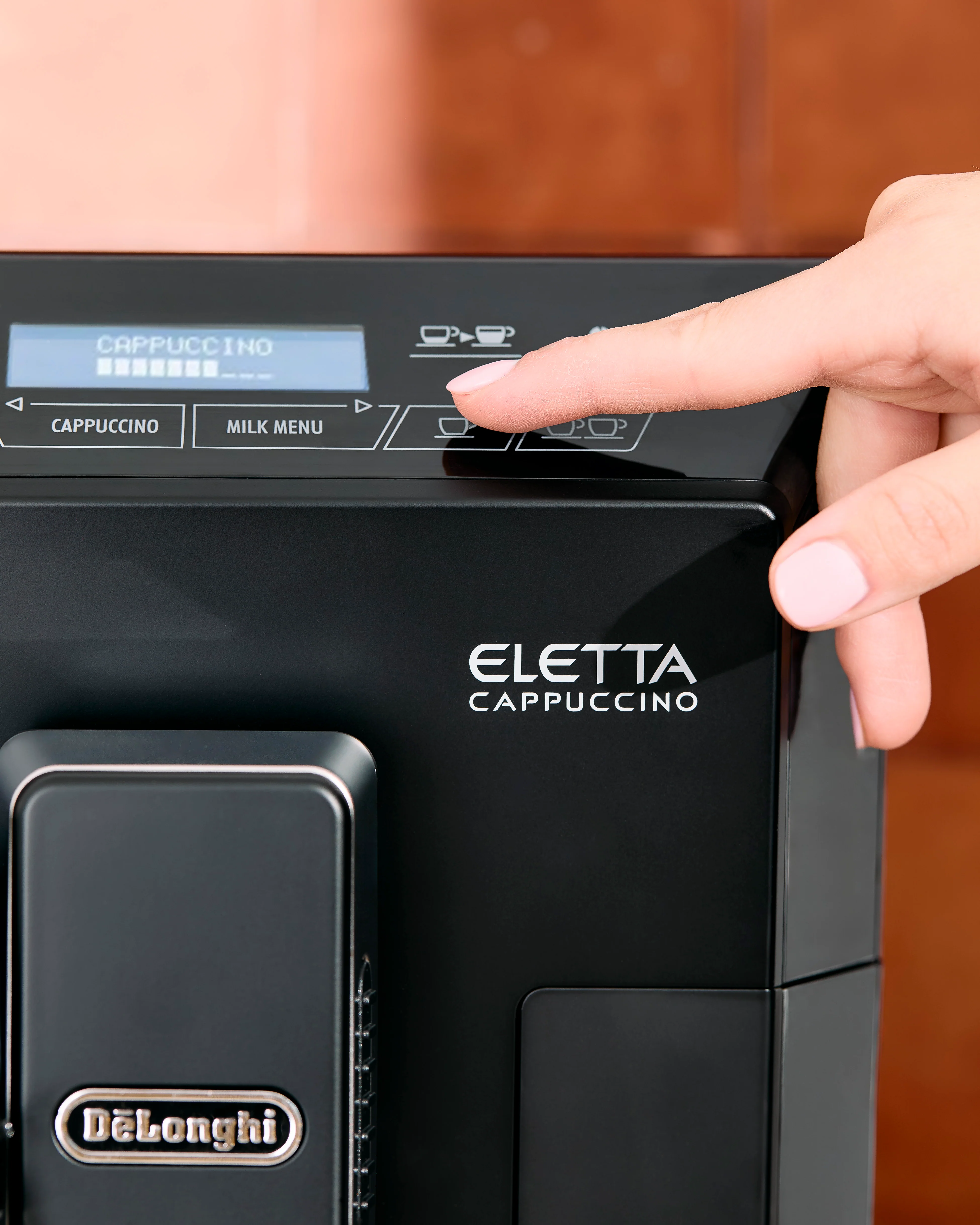 Refurbished DeLonghi Eletta Cappuccino in Black ECAM44660B - Image 3