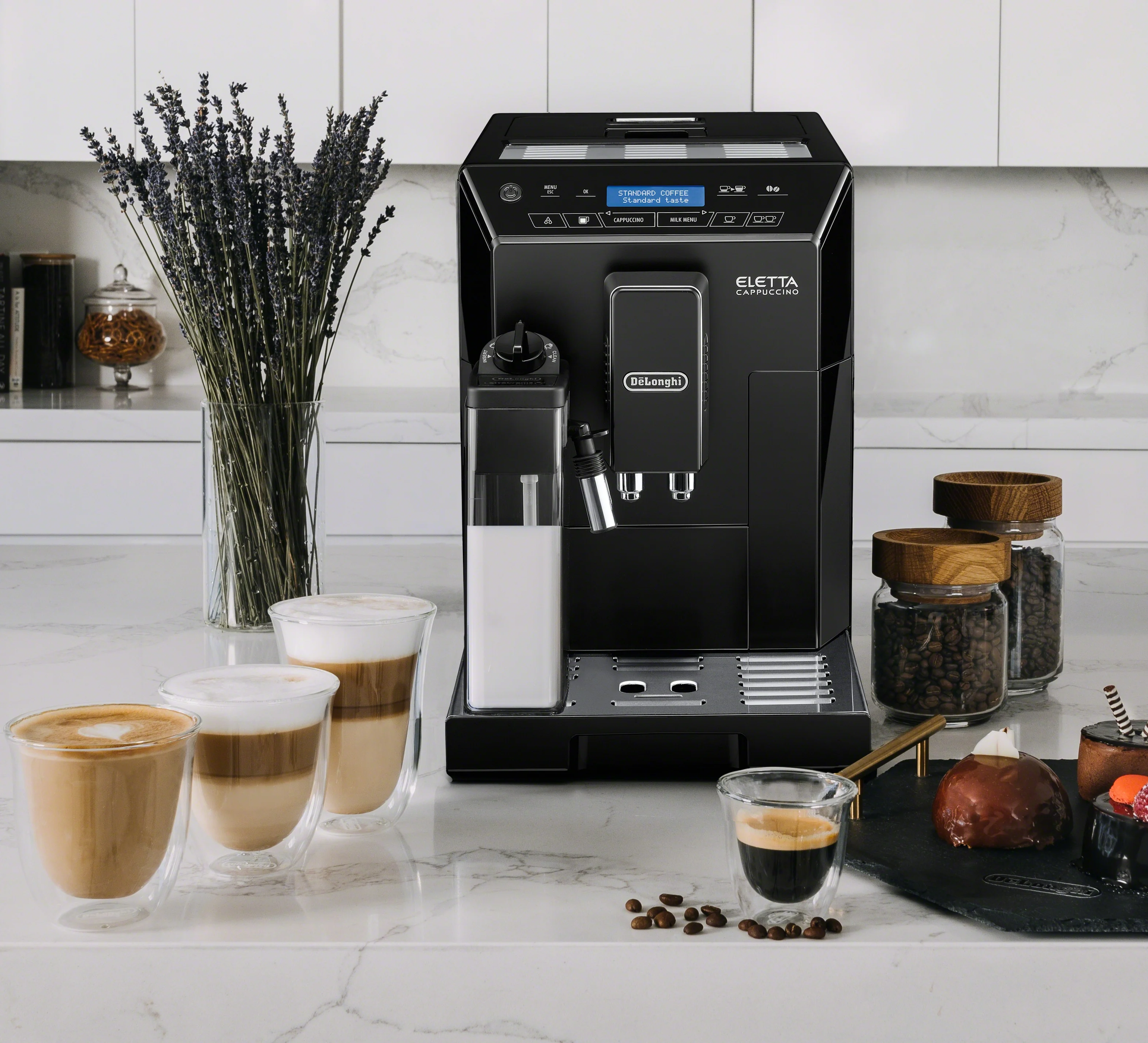 Refurbished DeLonghi Eletta Cappuccino in Black ECAM44660B - Image 6
