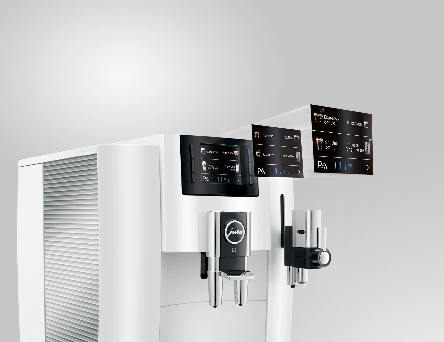 JURA E8 Espresso Machine - White - Image 5