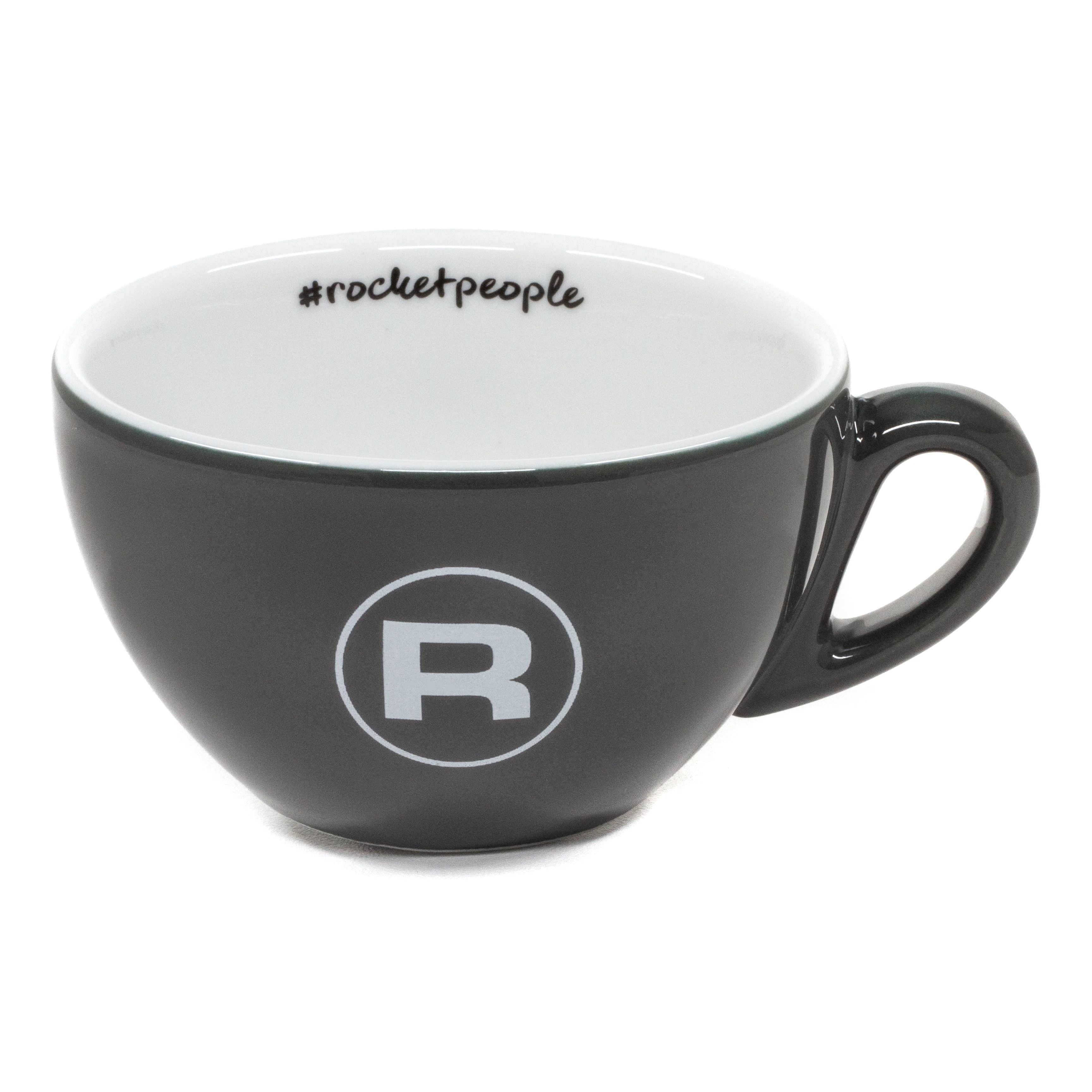 Rocket Espresso 6 Piece Cappuccino Cup and Saucer Set - Grey - Image 3