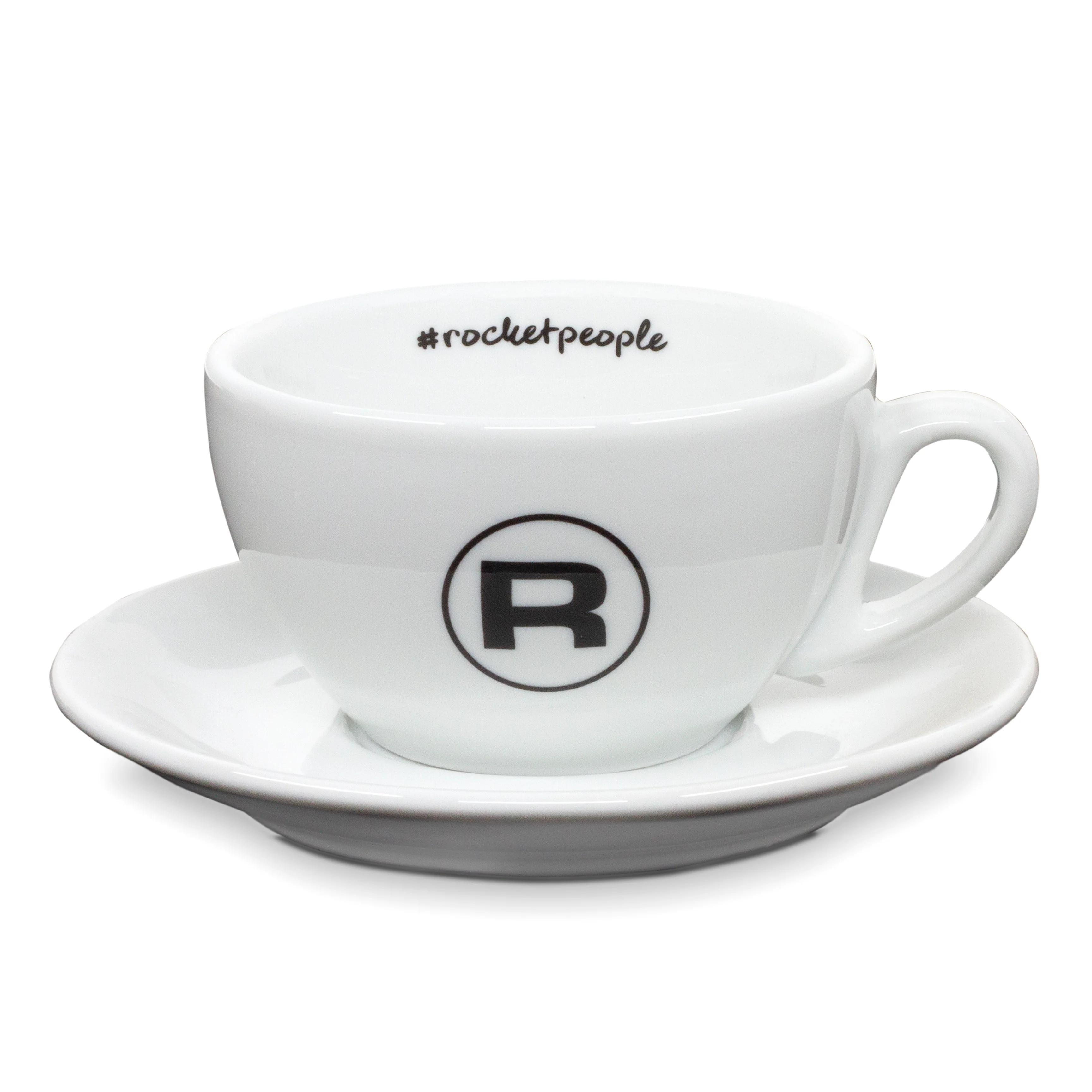 Rocket Espresso 6 Piece Cappuccino Cup and Saucer Set - White - Image 2