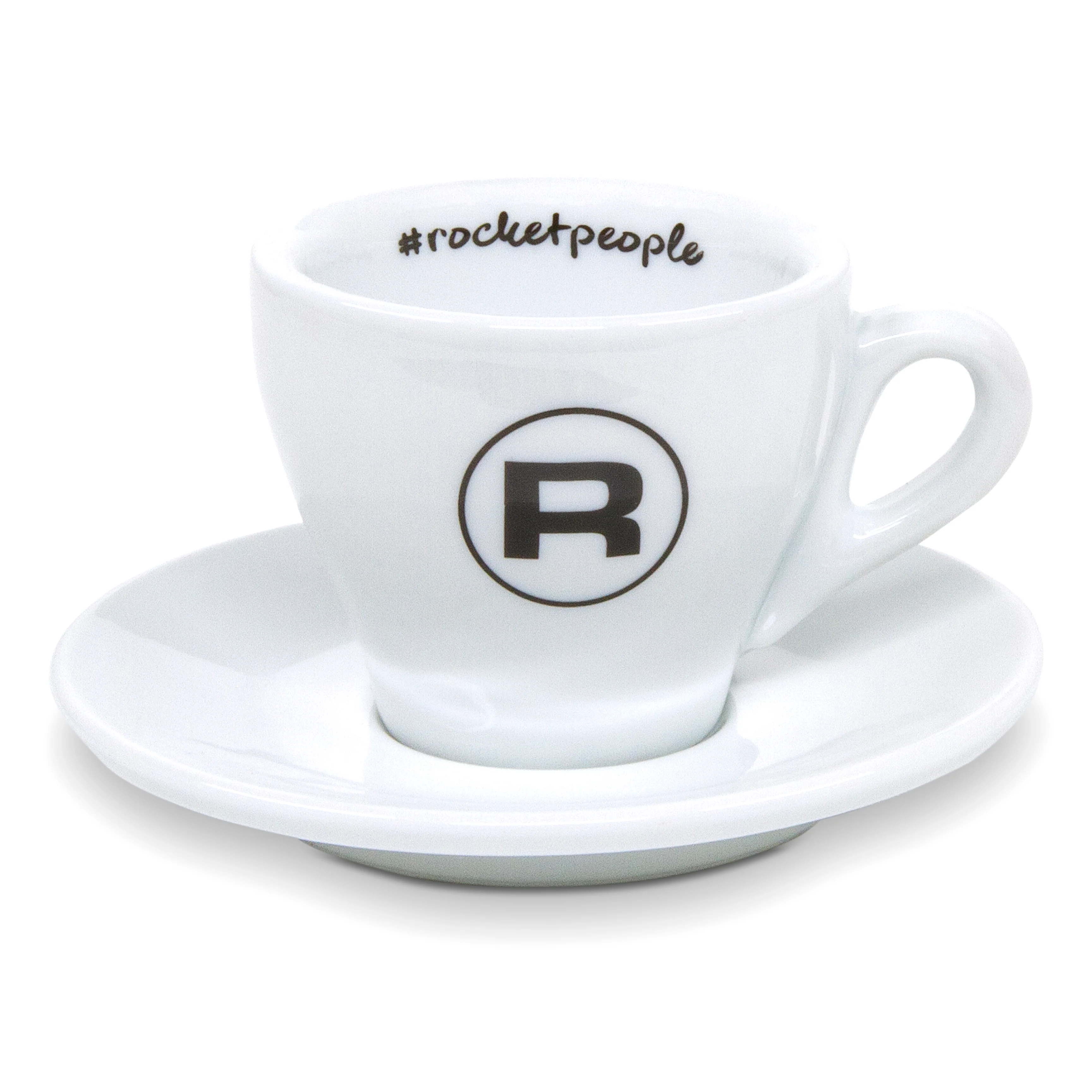 Rocket Espresso 6 Piece Espresso Cup and Saucer Set - White - Image 2
