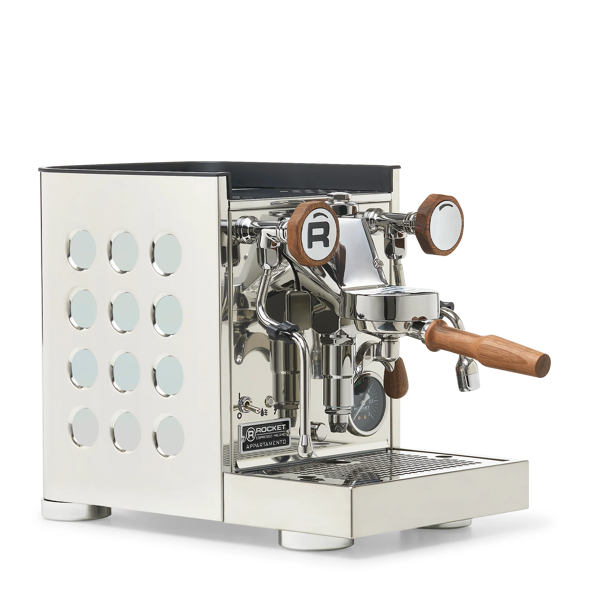 Rocket Espresso Appartamento TCA Espresso Machine - Stainless Steel with Black Stripe - Image 116