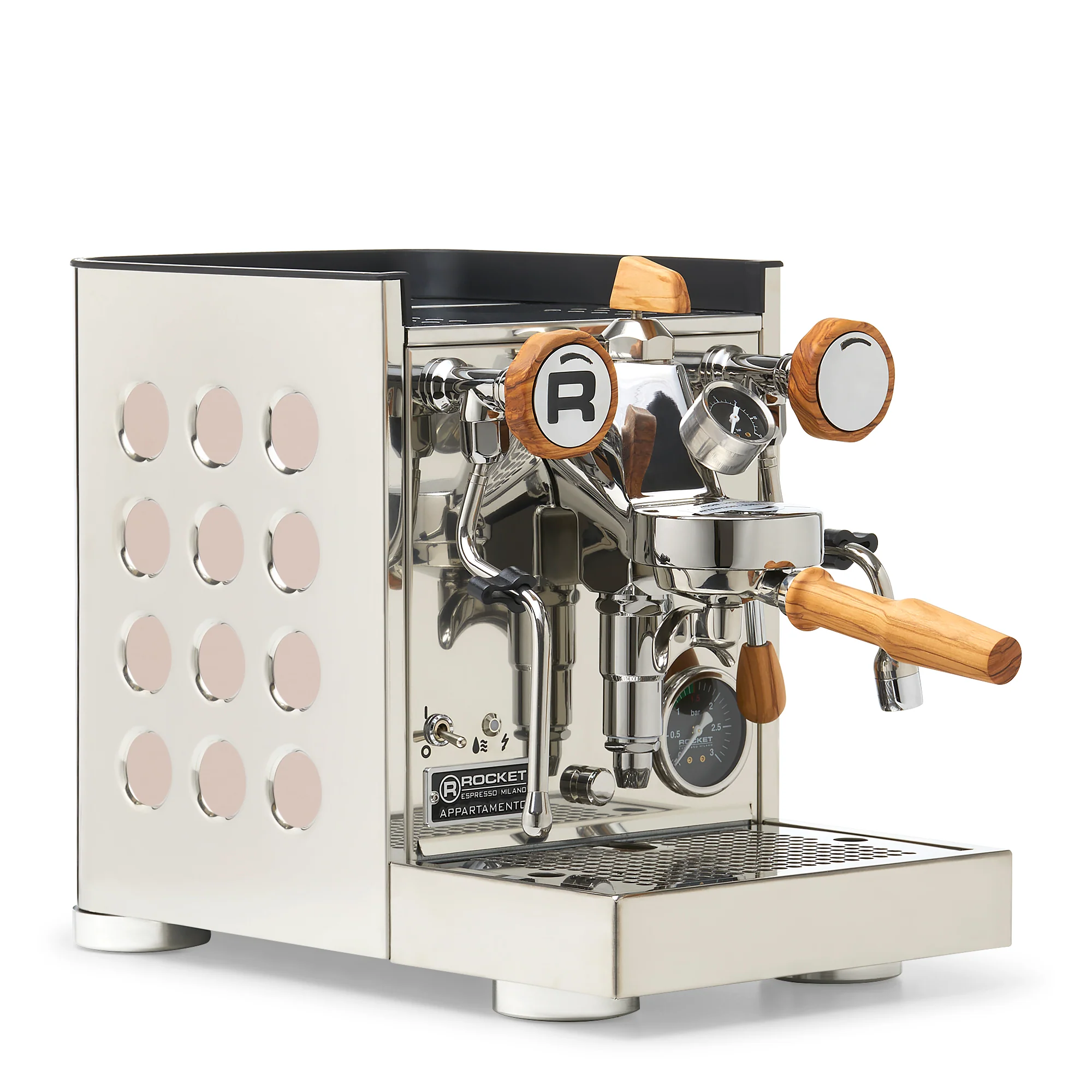 Rocket Espresso Appartamento TCA Espresso Machine - Stainless Steel with Black Stripe - Image 135